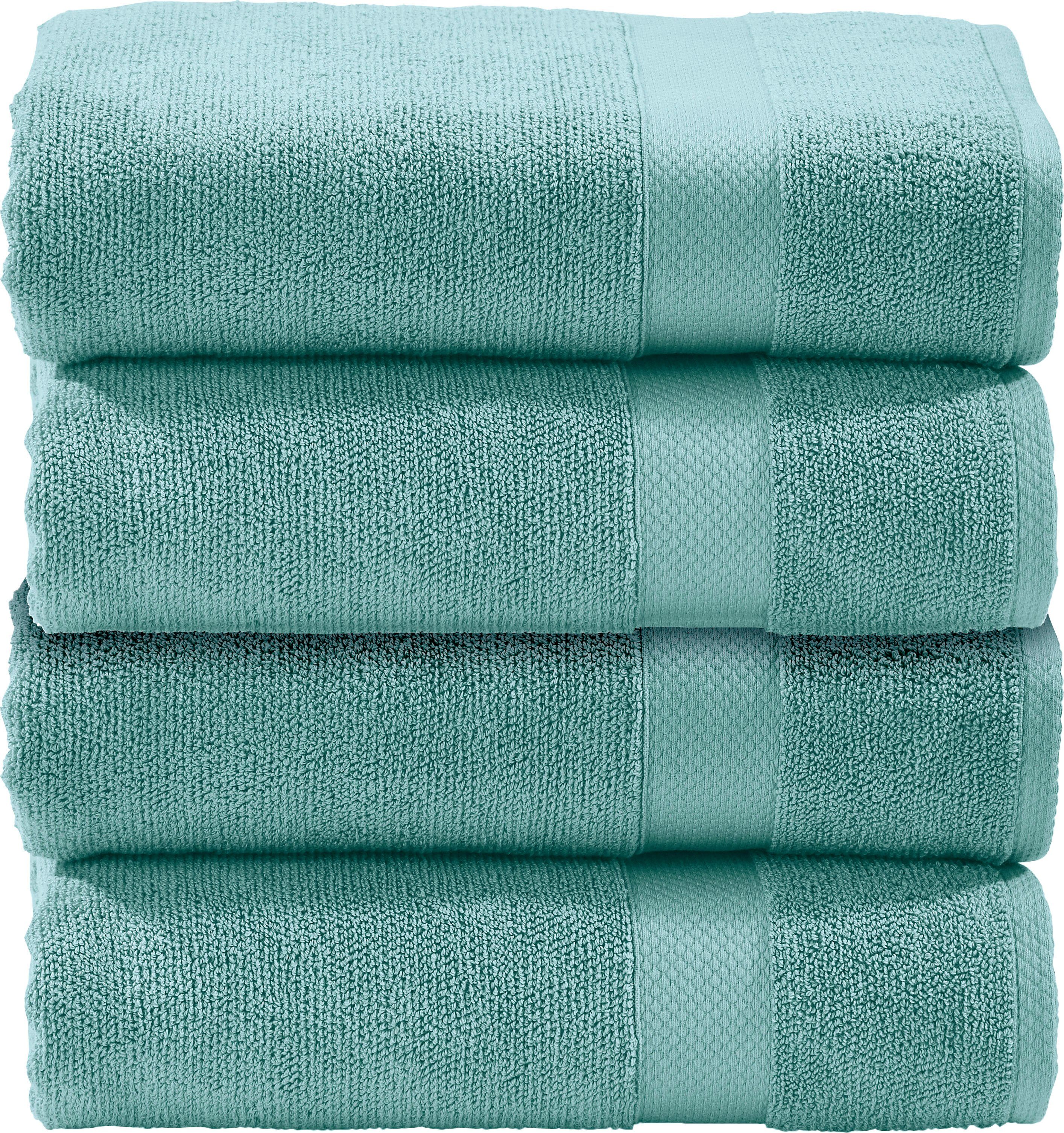 done.® Gästehandtuch Deluxe, Zwirnfrottee (Set, 4-St), günstig online kaufen