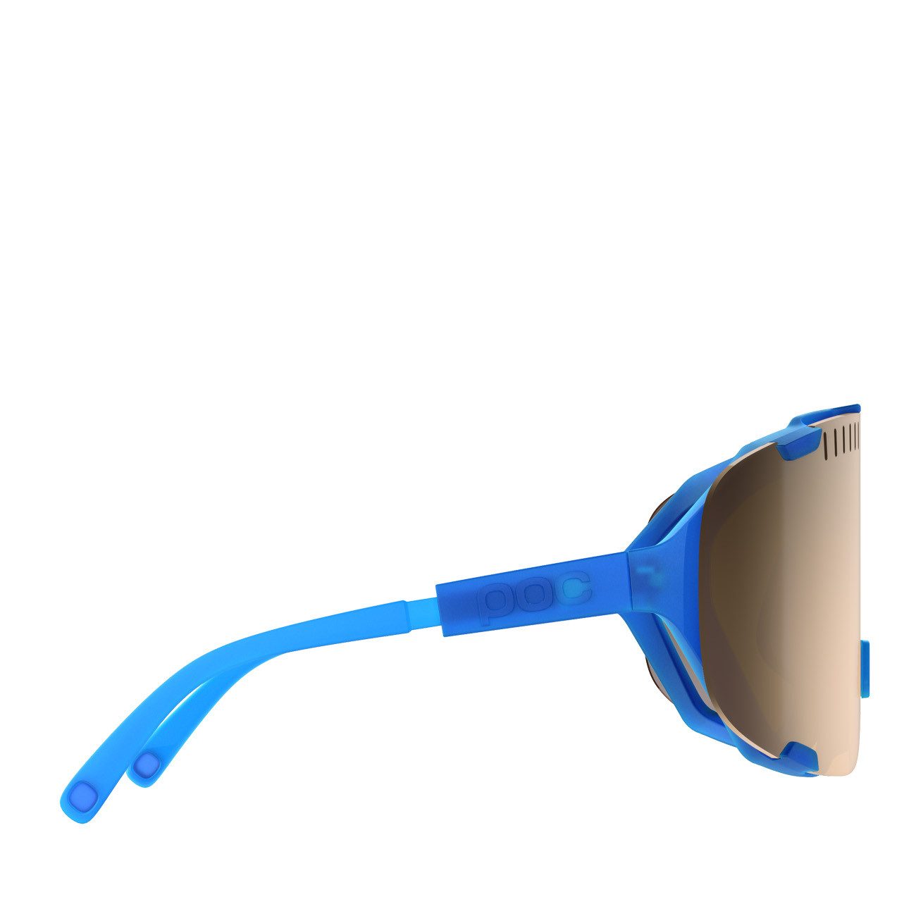 POC Sportbrille POC Devour Sunglasses Opal Blue Translucent Brown Silver Mirror