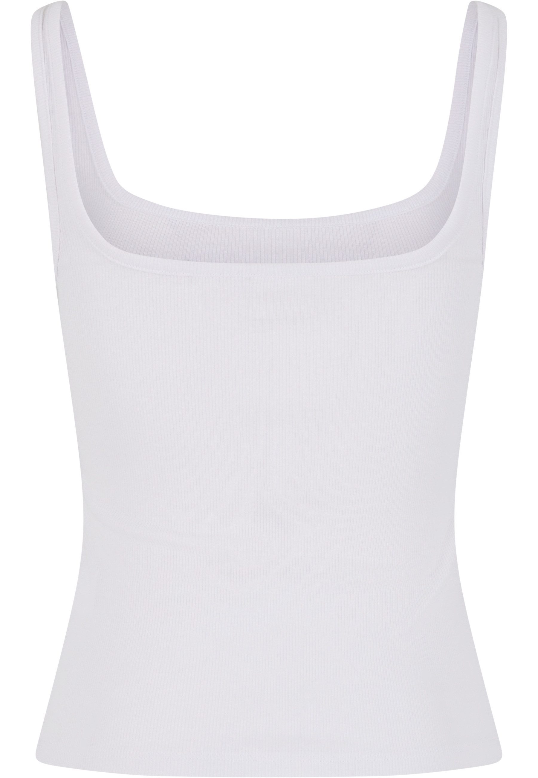 URBAN CLASSICS Tanktop Urban Classics Ladies Wide Neck Rib Top 2-Pack