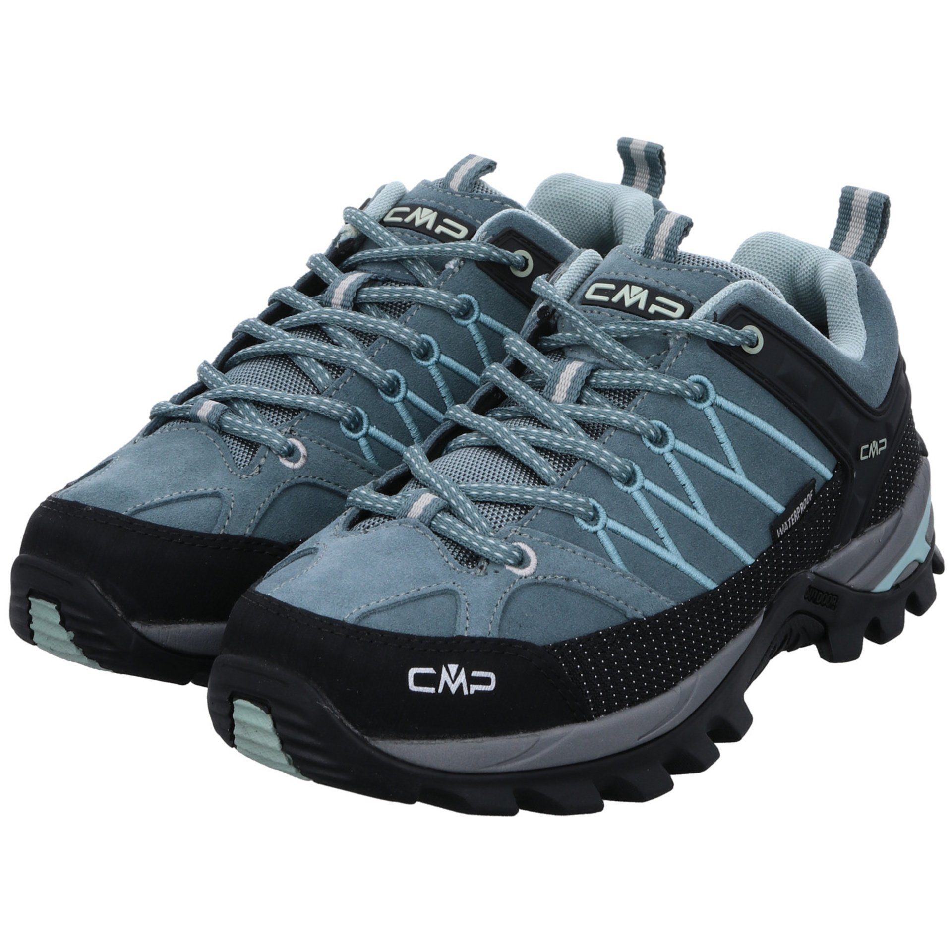 Low blau Outdoorschuh Damen sonst Leder-/Textilkombination Outdoor Kombi Outdoorschuh CAMPAGNOLO Schuhe CMP Rigel