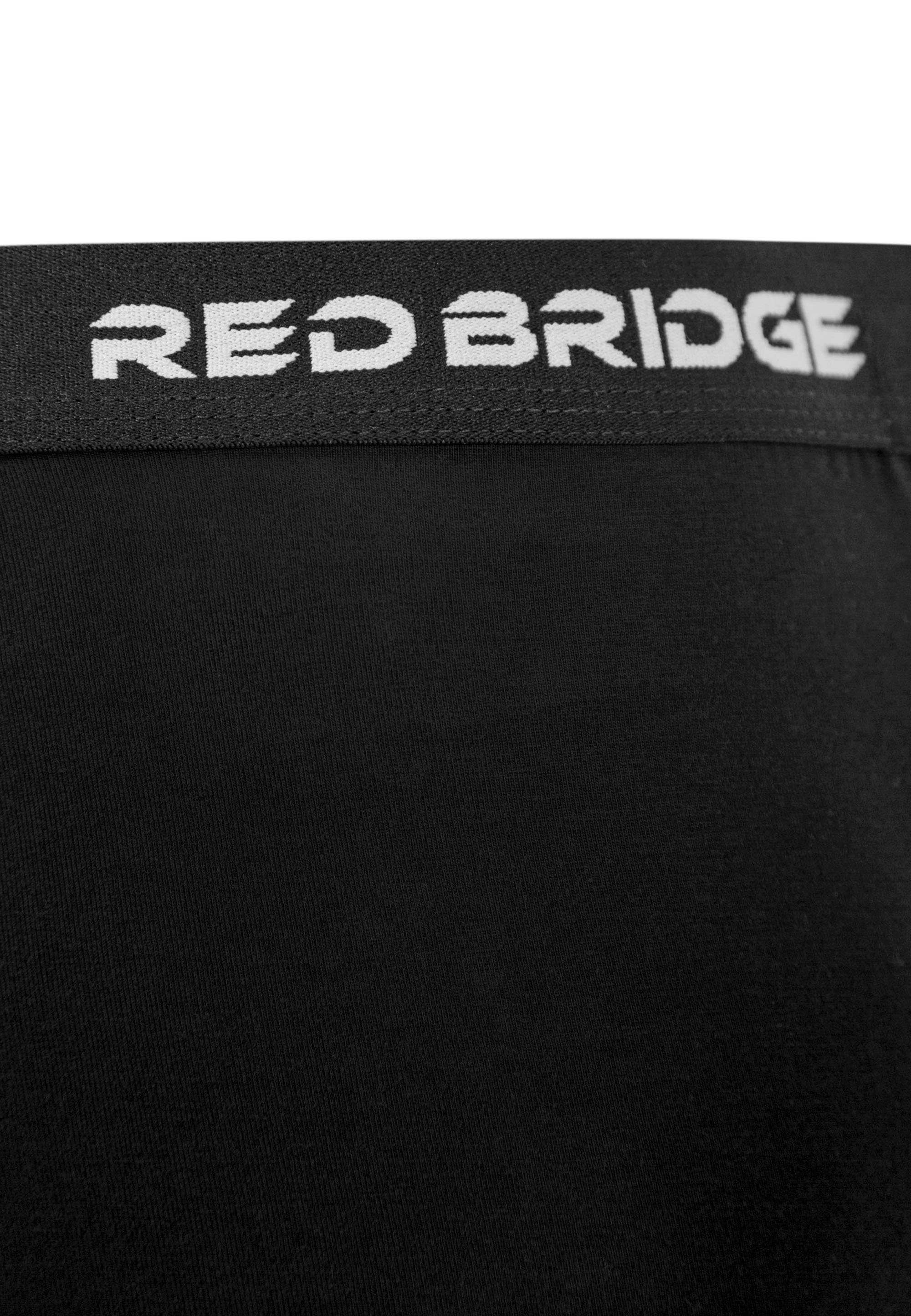 RedBridge Boxershorts Red Bridge Herren 6er-Pack) 6er Premium Qualität Boxershorts Packung Schwarz (Spar-Pack