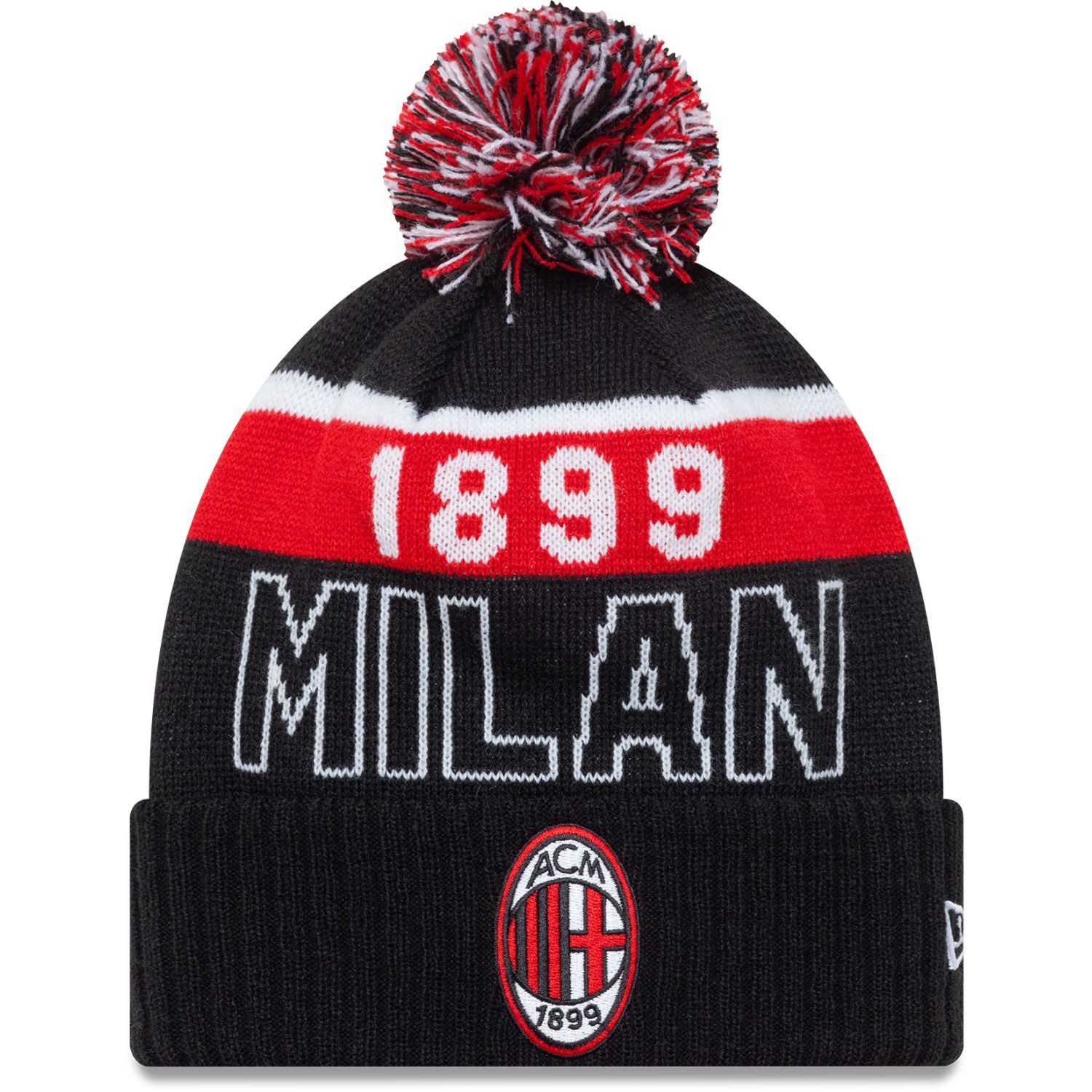 Fleecemütze Bommel Beanie AC MAILAND