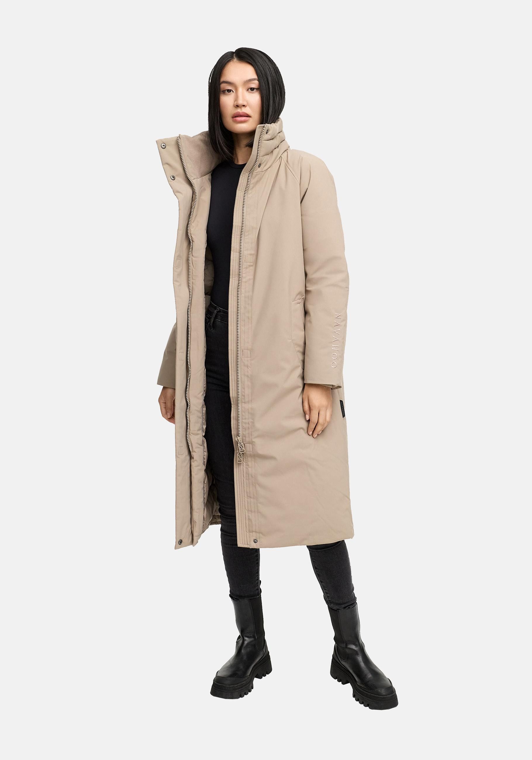 Navahoo Wintermantel Traumblüte 14 Warmer Parka mit Stehkragen