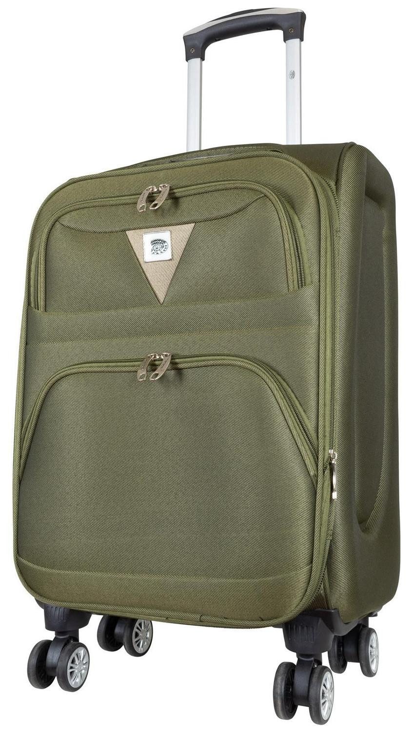 Warenhandel König Weichgepäck-Trolley Menorca, 4 Rollen, Dehnfalte für Gr. L und XL, zwei zusätzliche Fronttaschen