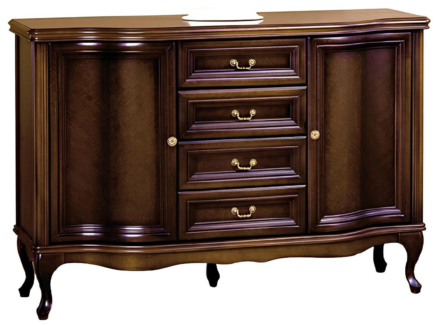 Xlmoebel Kombikommode Traditioneller Schrank Schränke Schrankmöbel Möbel Apothekerschrank (Klassische Kommode Комоди Комодиschrank - Model W-K2B), Hergestellt in Europa