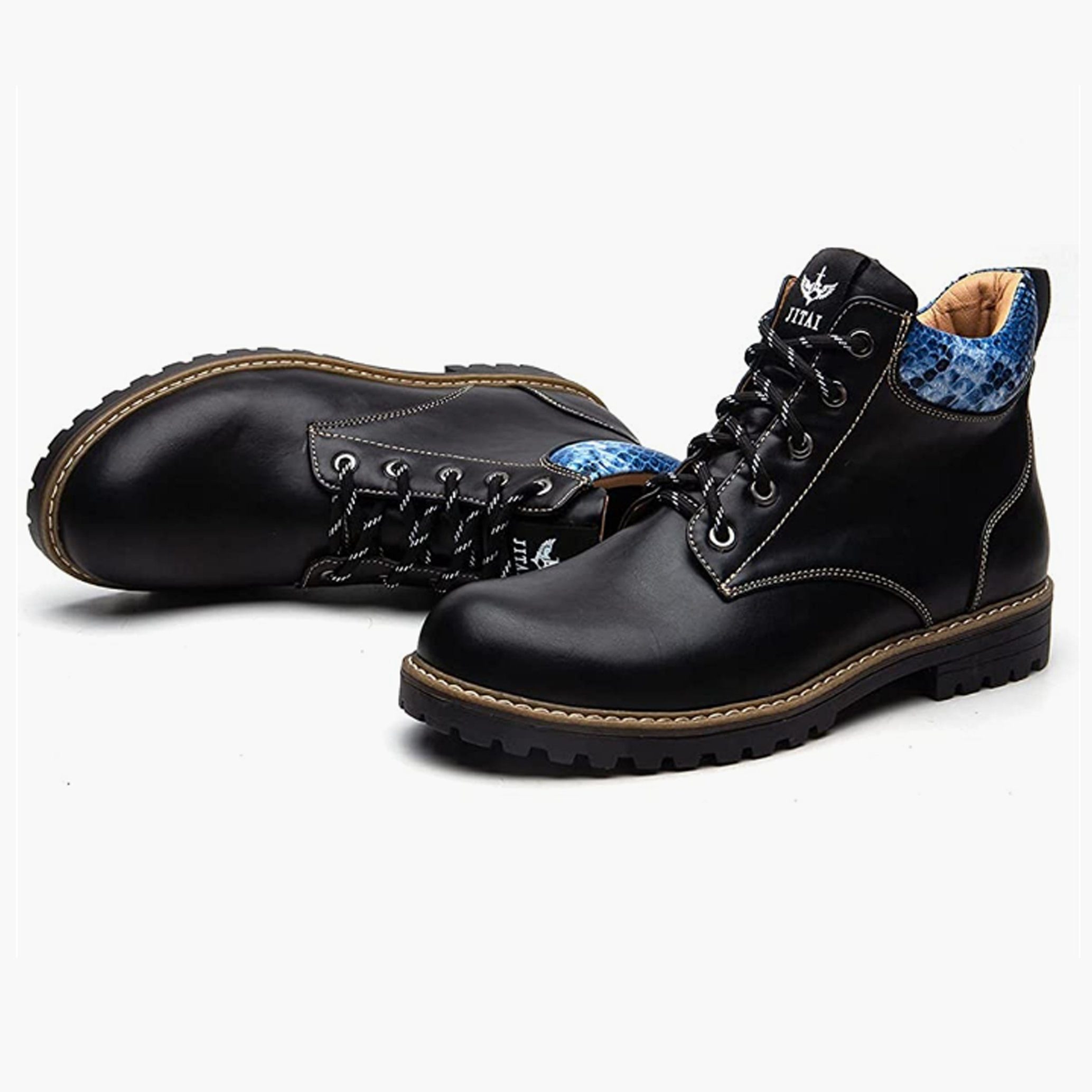 GOLDEN GOLDEN Winterstiefel Herren Schnürung Lässige Herrenstiefel Outdoorwinterstiefel