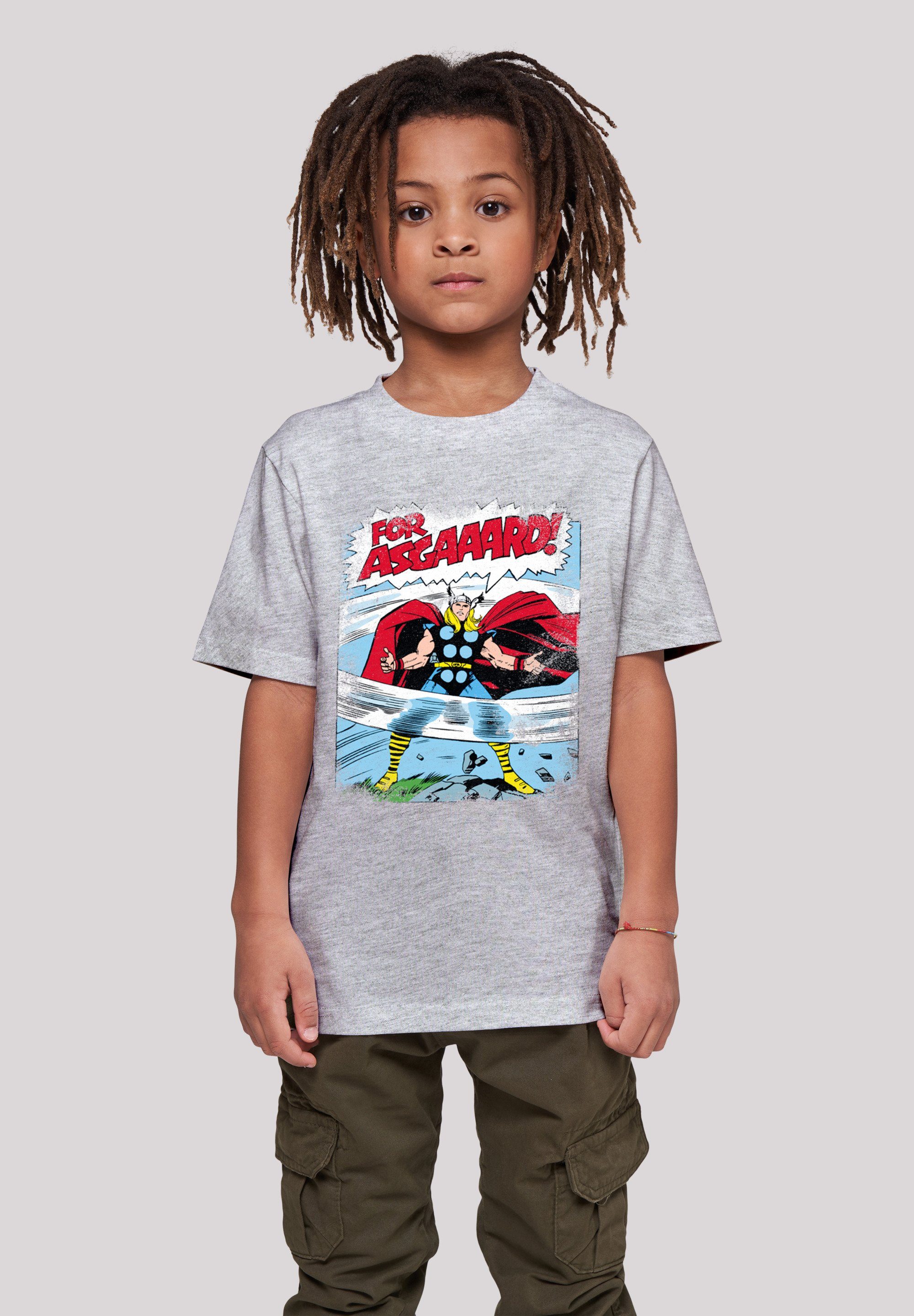 Asgard Marvel Kurzarmshirt Kids Thor Basic with F4NT4STIC Kinder (1-tlg) Tee