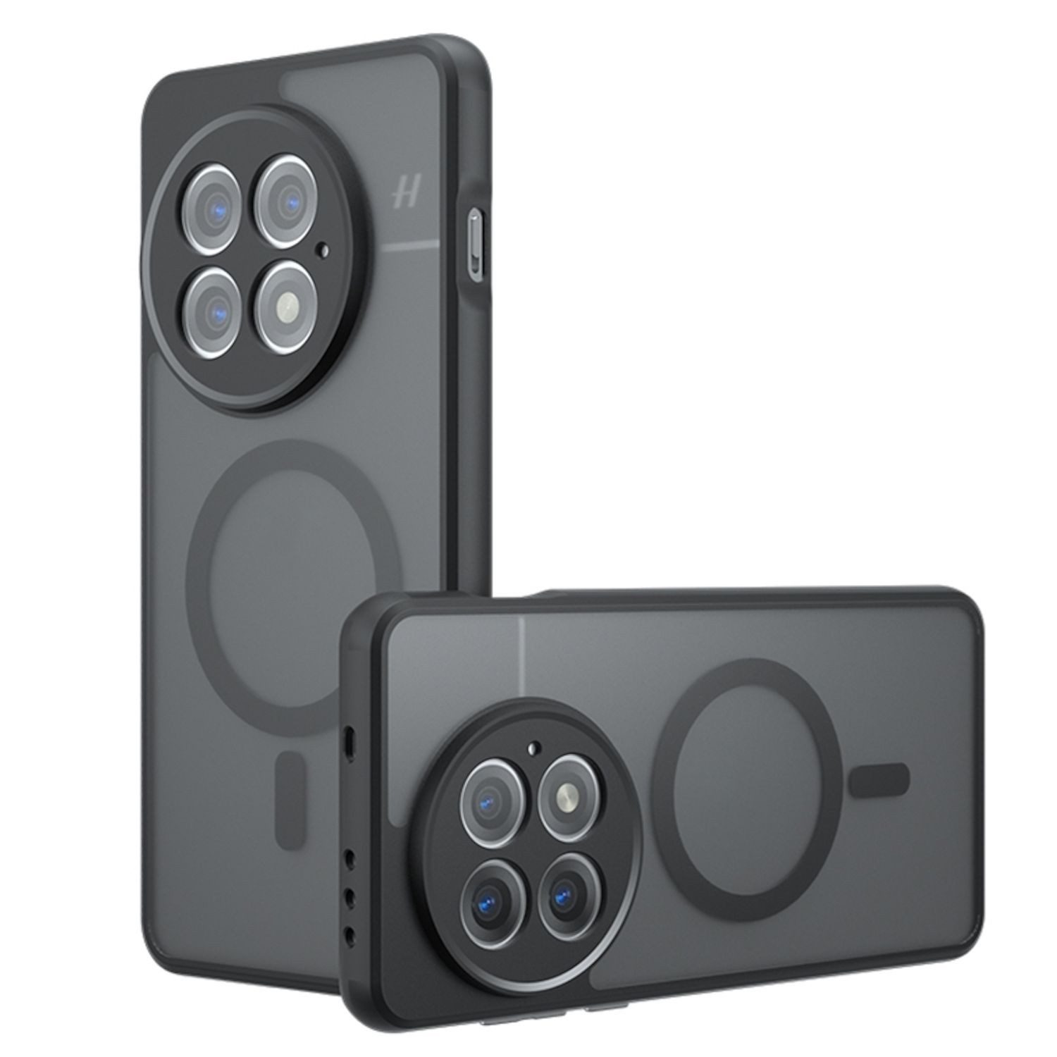 Wigento Handyhülle Für OnePlus 13 Armor MagSafe TPU + PC Hybrid Schutz Hülle Case Schwarz, Stilvoll, MagSafe, präzise Passform