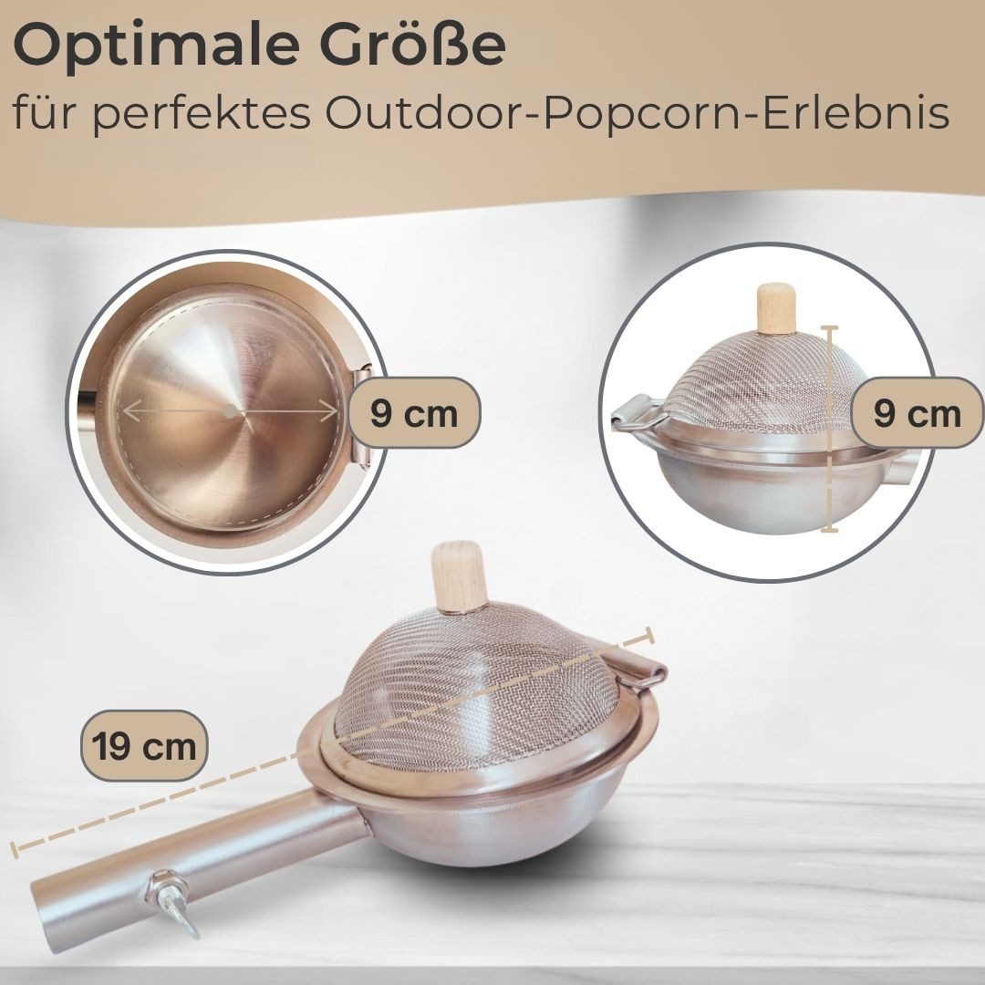Topanbieter999 Popcorn-Pfanne, Edelstahl