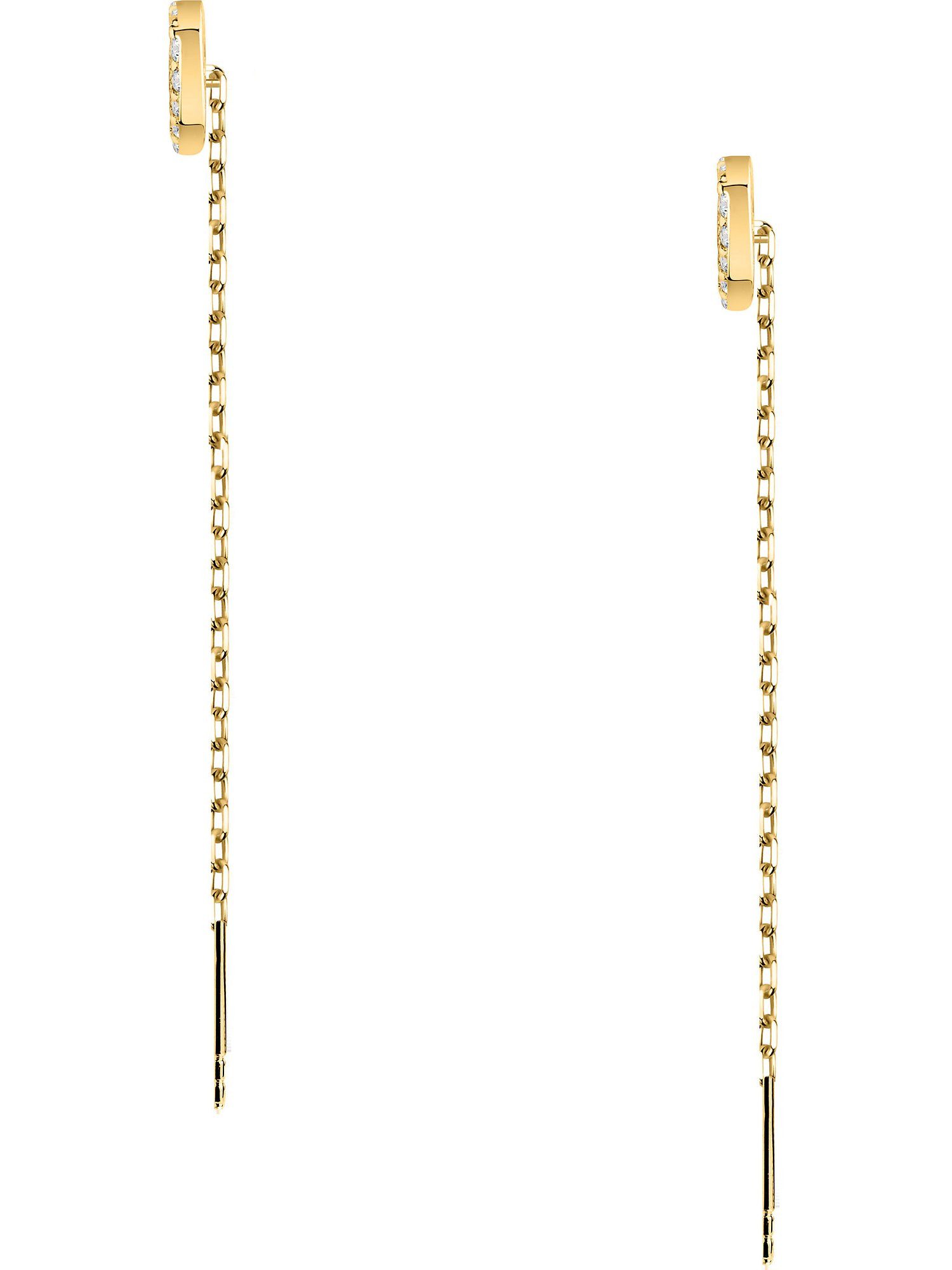 FAVS Paar Ohrhänger FAVS Damen-Ohrhänger 925er Silber 38 Zirkonia Herz günstig online kaufen