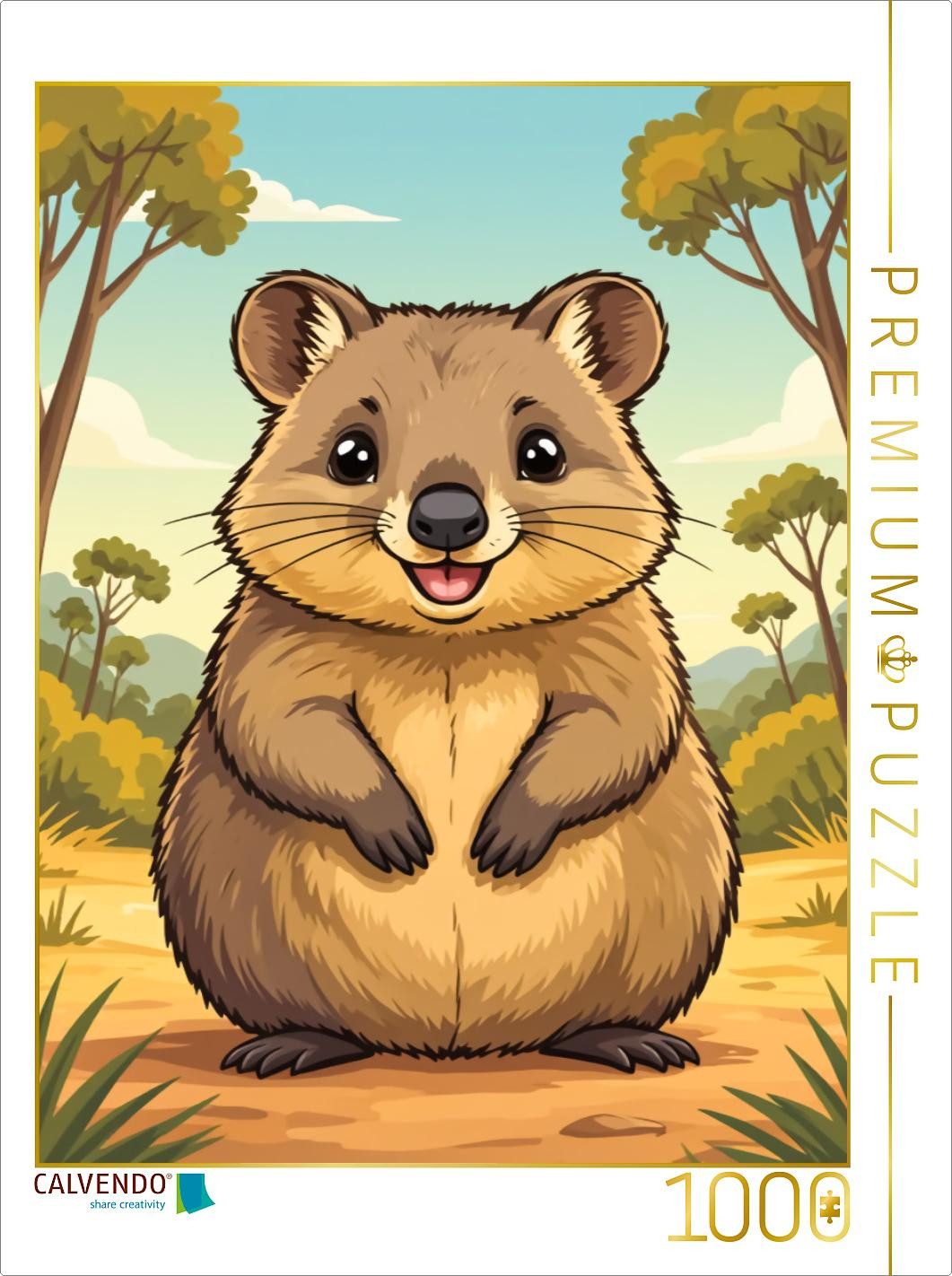 CALVENDO Puzzle CALVENDO Puzzle Quokka – das glücklichste Tier der Welt, 1000 Teile L, 1000 Puzzleteile