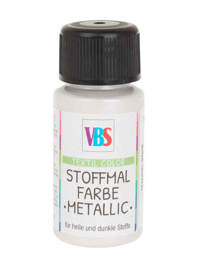 VBS Stoffmalfarbe Stoffmalfarbe Textil Color Metallic, 50 ml