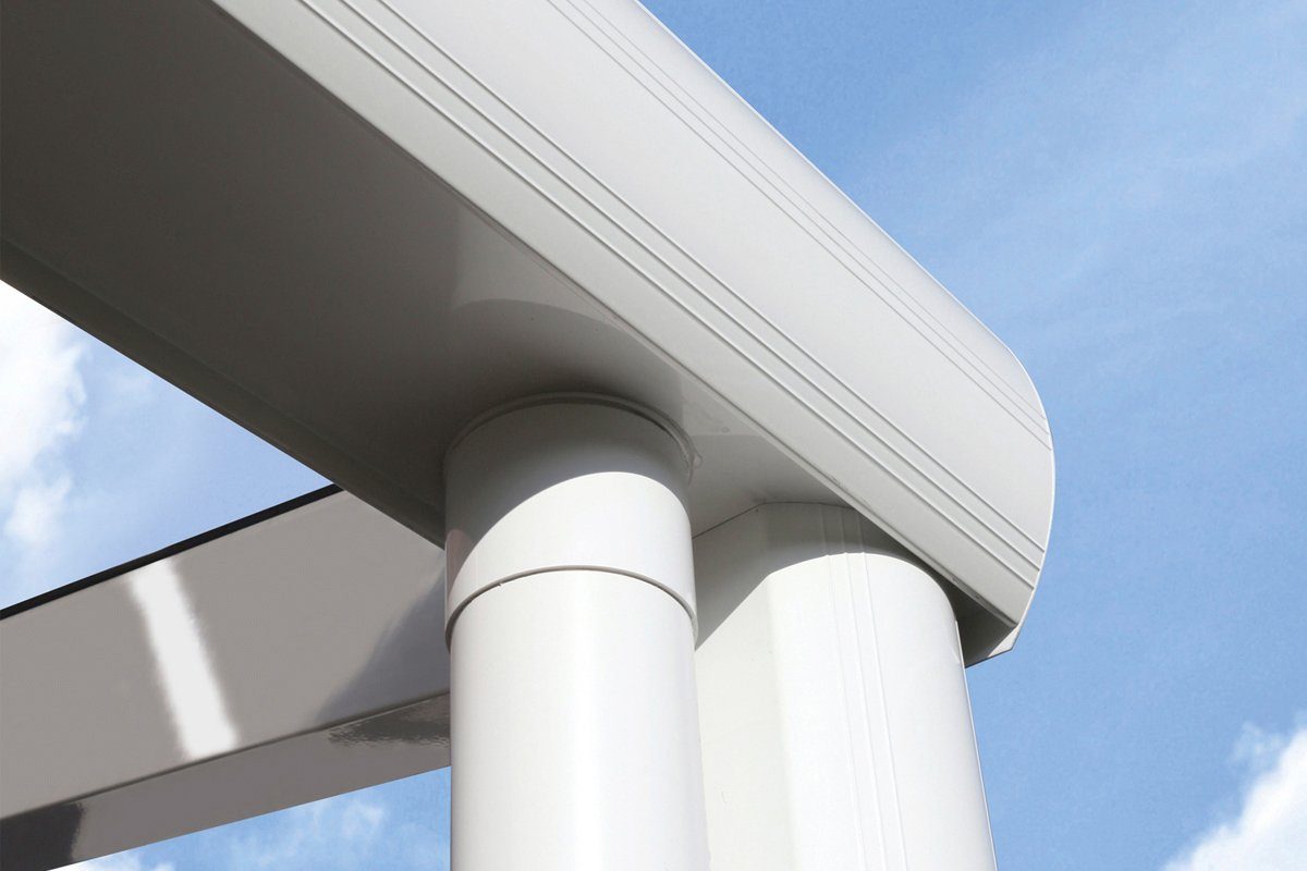 Skanholz Terrassendach Monza, BxT: 648x307