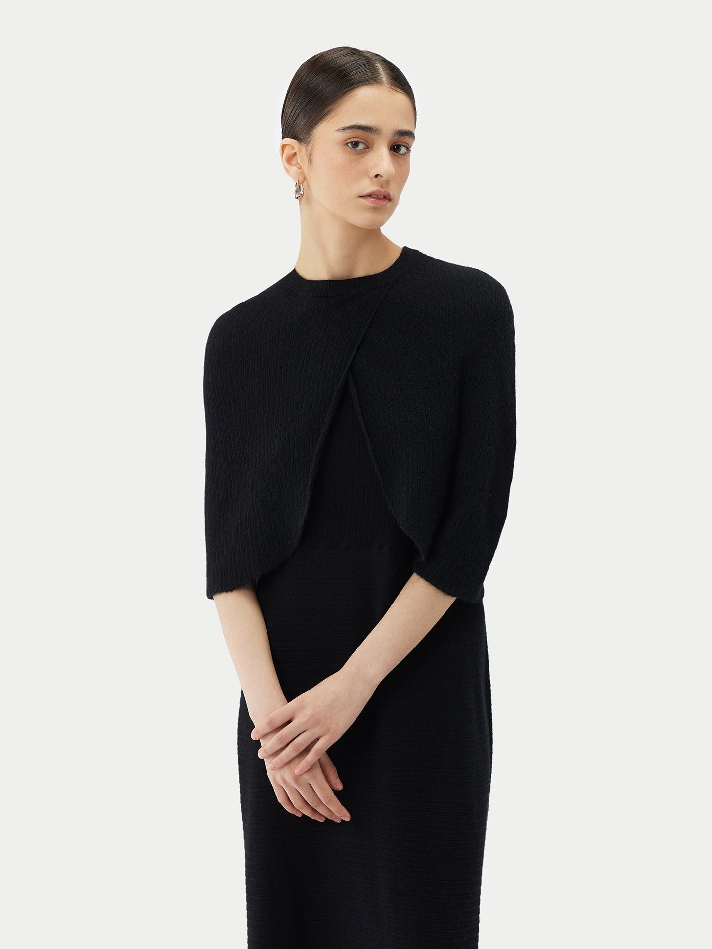 GOBI Cashmere Strickcape Leichtes Cape aus Kaschmir-Seide