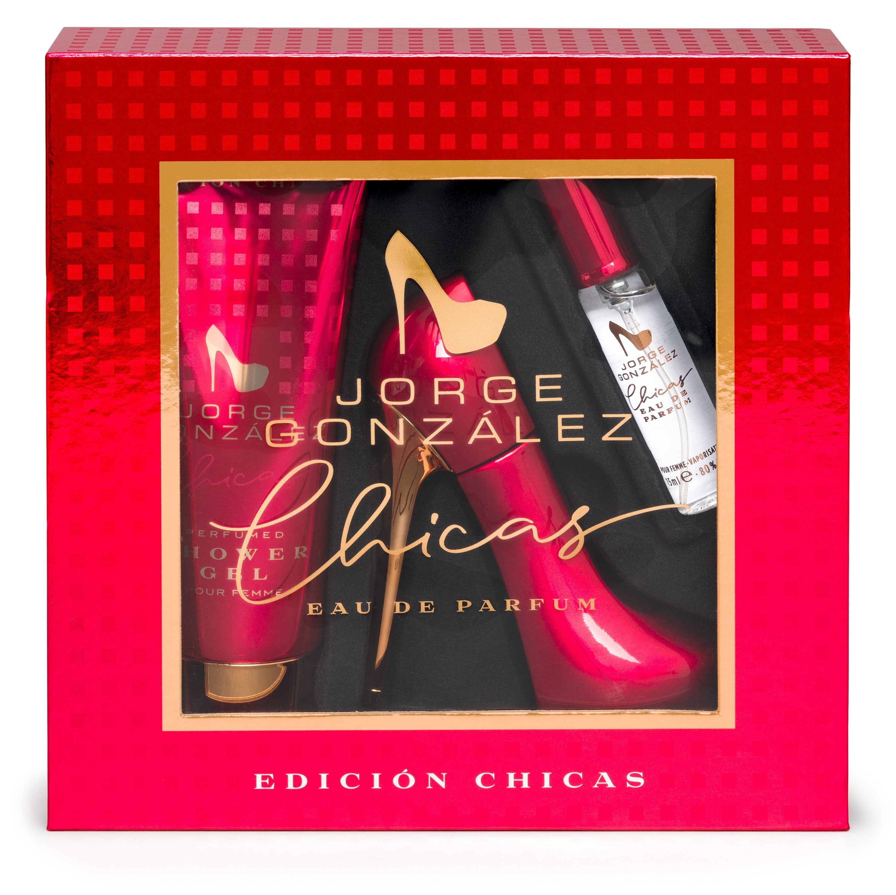 de Gift EDICIÓN Parfum, Eau CHICAS de GONZÁLEZ JORGE Eau Box, 3er JORGE Parfum Geschenkset GONZÁLEZ