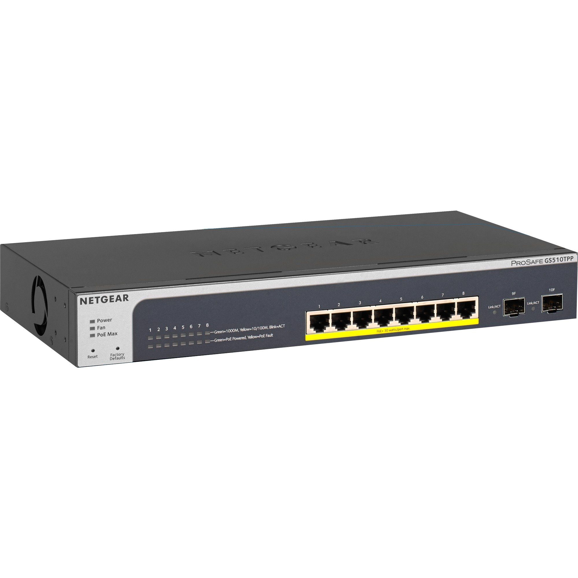 Netgear GS510TPP PoE/GE/GE/SMA/08, Switch Netzwerk-Switch