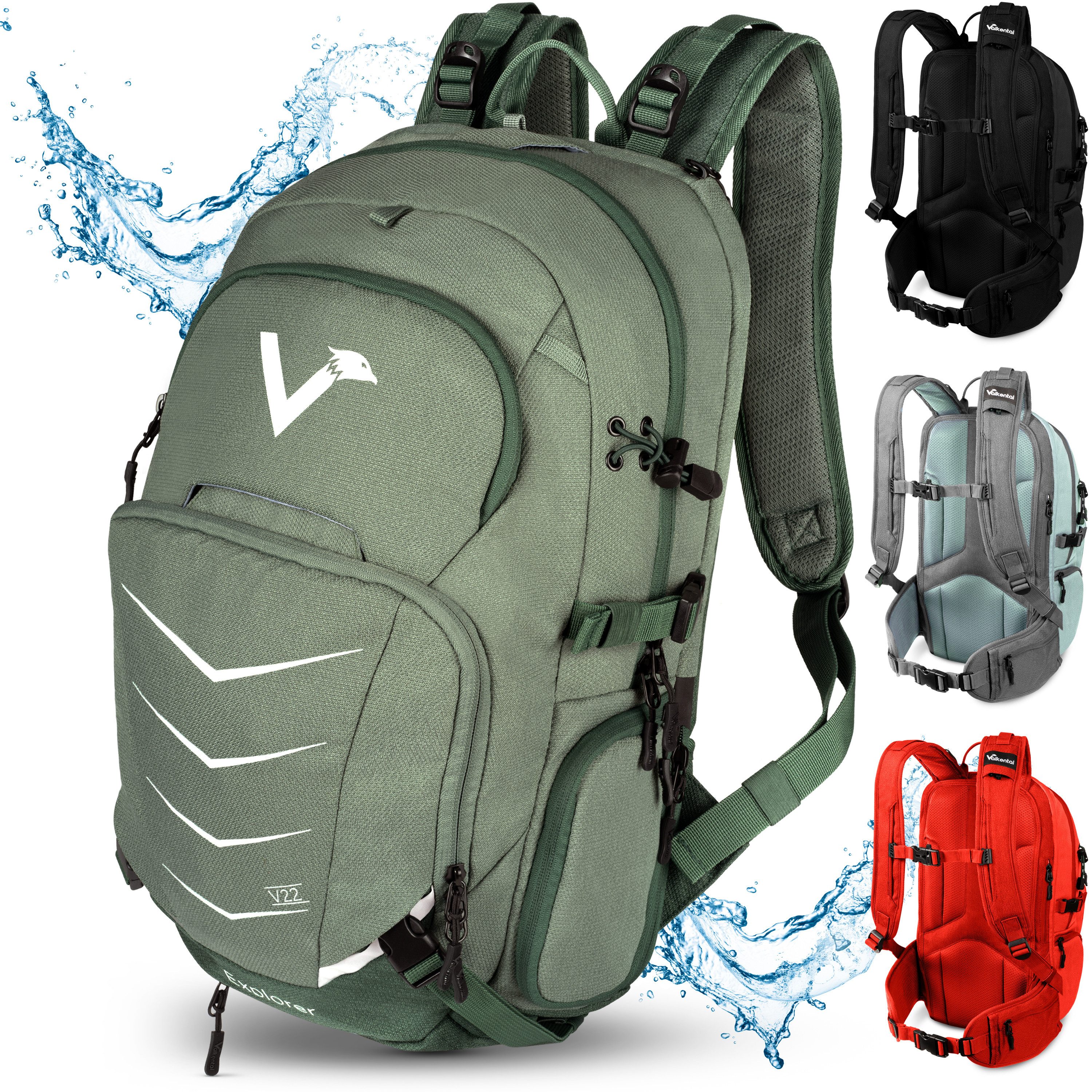 Valkental Wanderrucksack Fahrradrucksack & Outdoor Rucksack (1-tlg), wasser günstig online kaufen