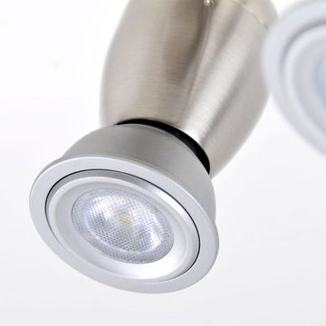 Philips LED Deckenleuchte, Leuchtmittel inklusive, Warmweiß, Deckenleuchte Deckenlampe Spotleuchte Spotlampe LED Chrom