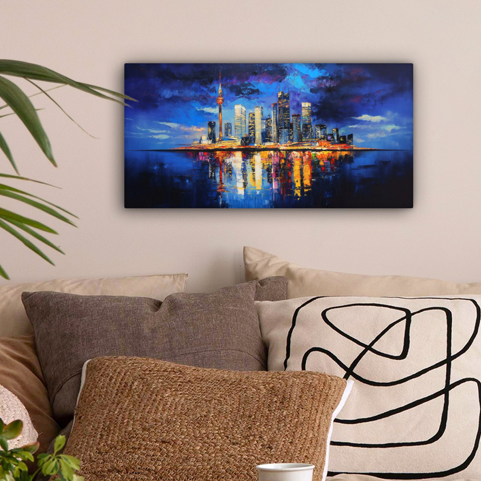 OneMillionCanvasses® Leinwandbild Panorama Skyline Toronto - günstig online kaufen