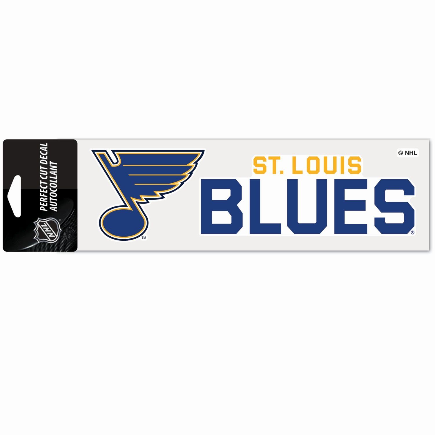 WinCraft Wanddekoobjekt NHL Perfect Cut Aufkleber 8x25cm St. Louis Blues