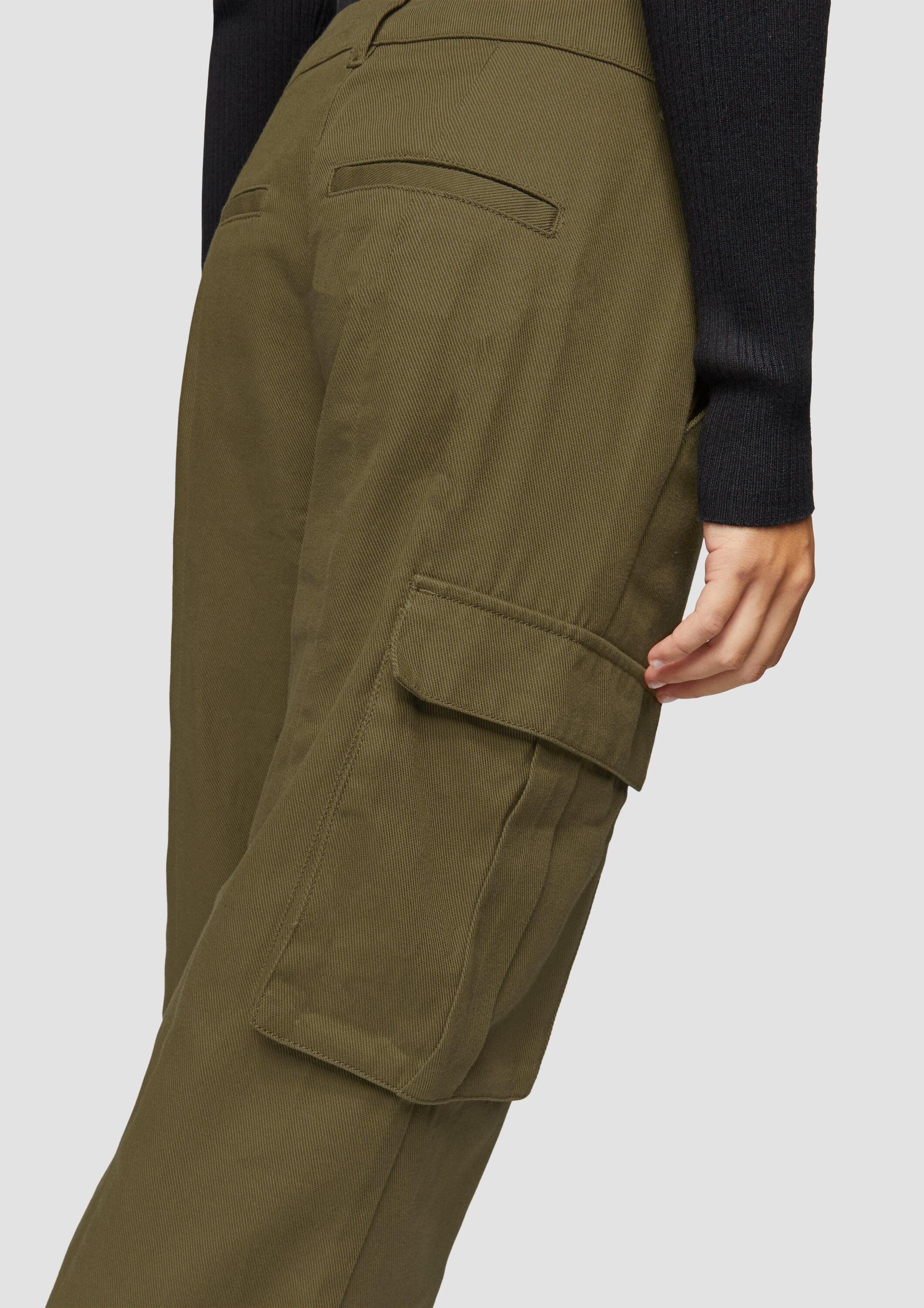 QS Chinos Hose Cargo-Hose aus Twill