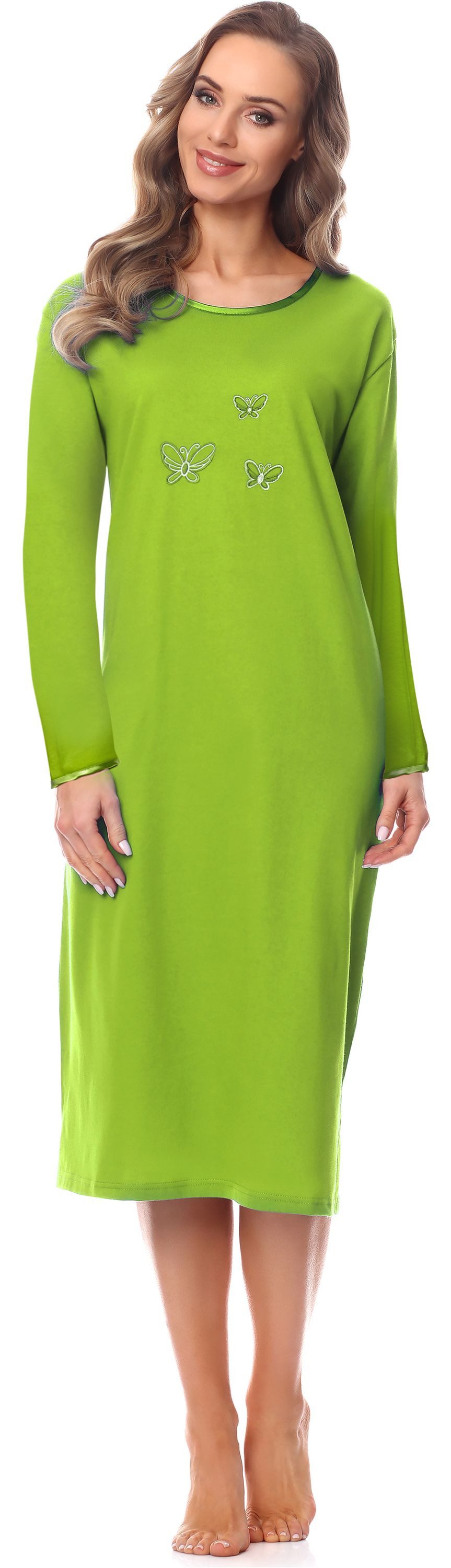 Merry Style Nachthemd Damen Langarm Nachthemd 91LW1 (1-tlg)