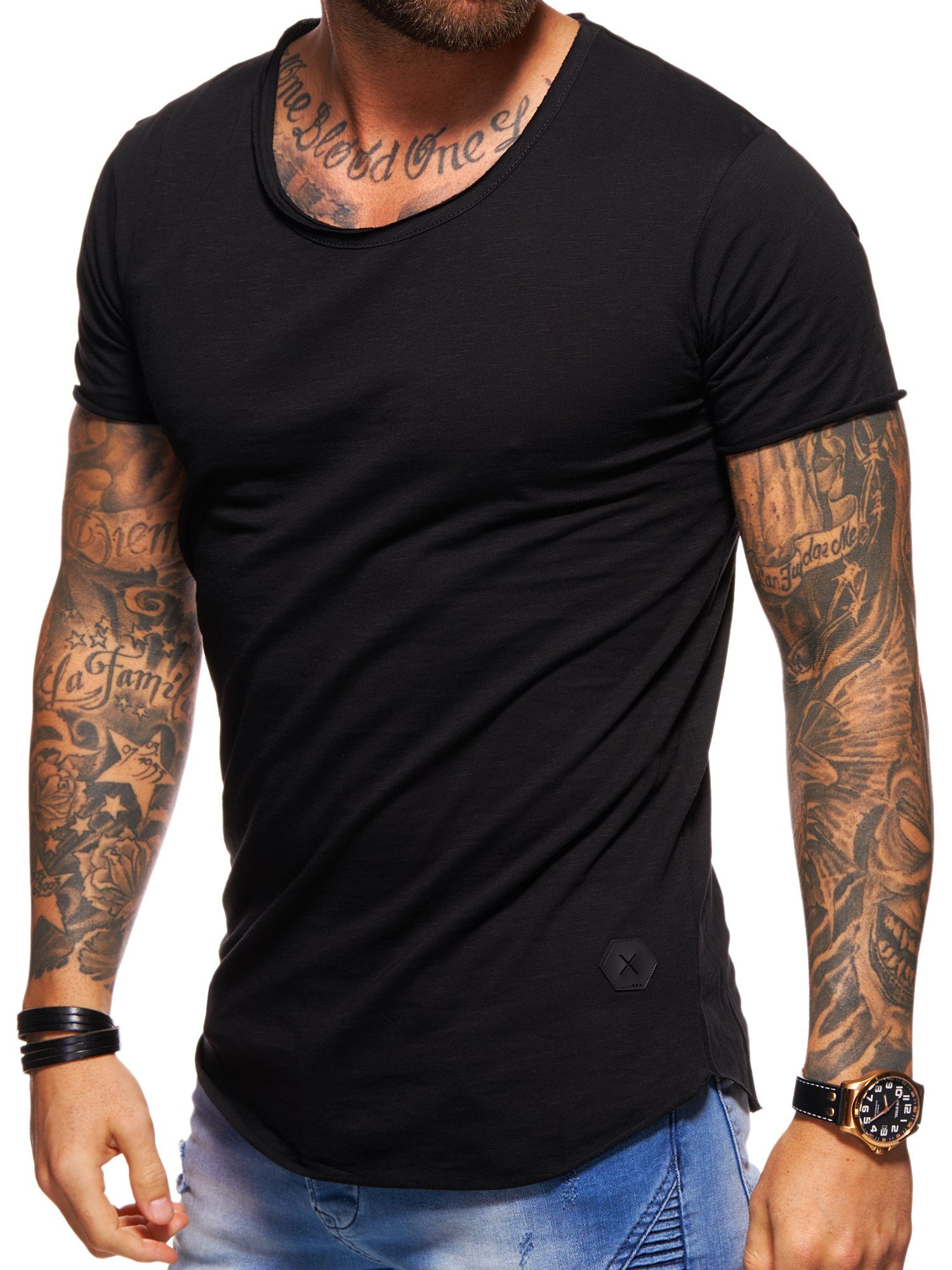 behype T-Shirt MSOHIO mit Rundhals-Ausschnitt Herren günstig online kaufen