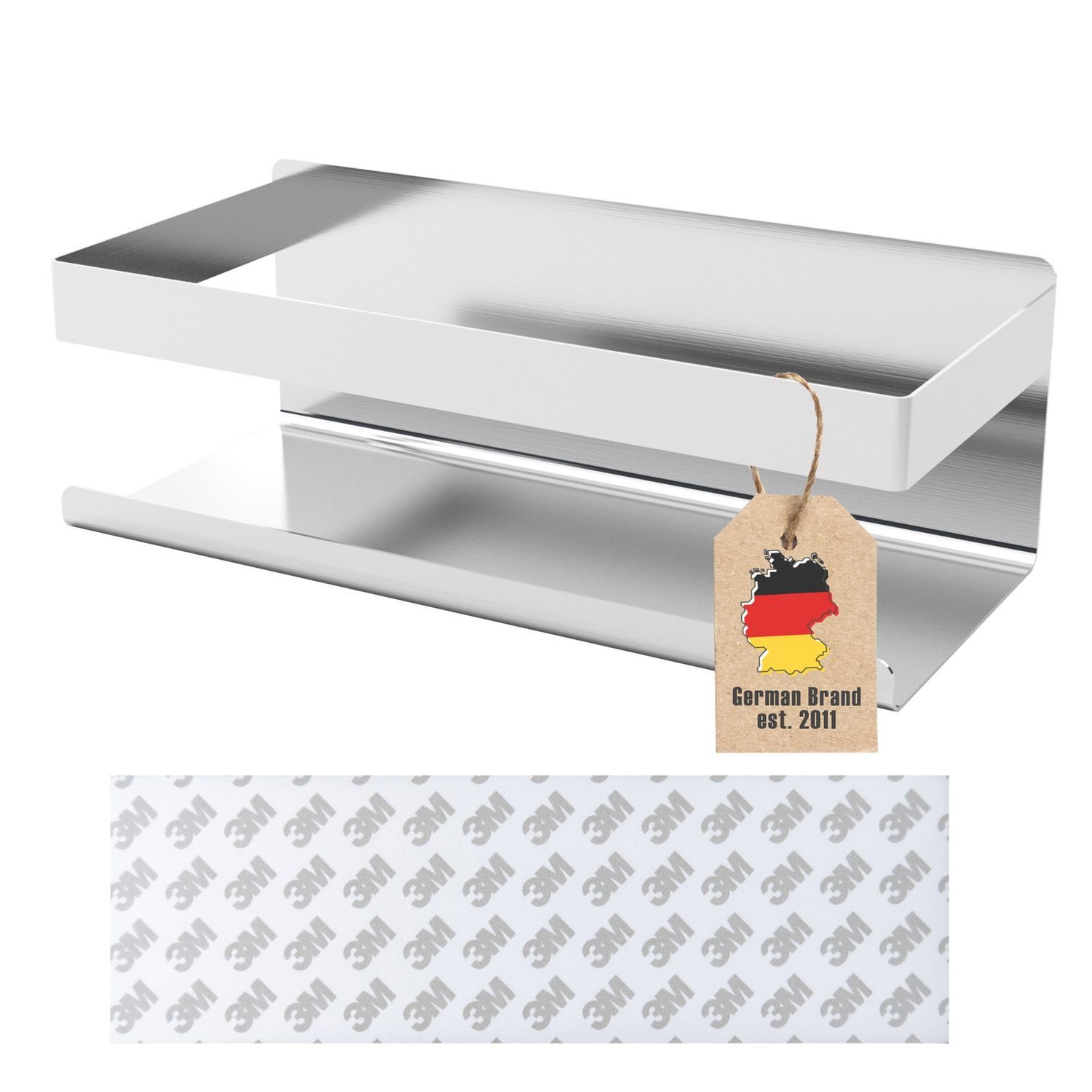 Intirilife Duschregal, 1-tlg., Duschkorb Duschregal Selbstklebend Duschablage Halterung Edelstahl
