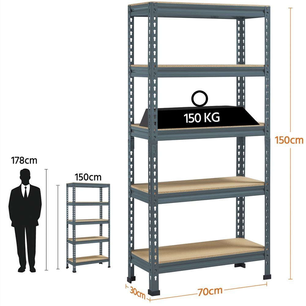 Yaheetech Standregal 70 x 30 x günstig online kaufen
