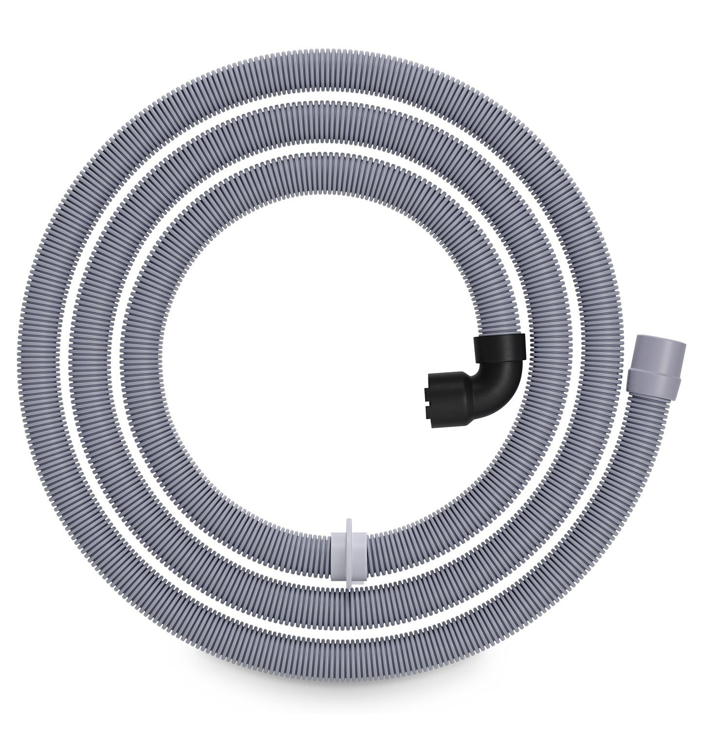 VIOKS Ablaufschlauch Abwasserschlauch Ersatz für AEG 14000357101/9, Zubehör für Geschirrspüler, Winkel/gerade Ø 30/22mm 2,25m