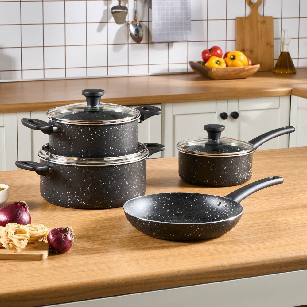 Topf-Set Cookplus Aura Roller 7-teiliges Kochgeschirr Kochtopf Pfanne Set