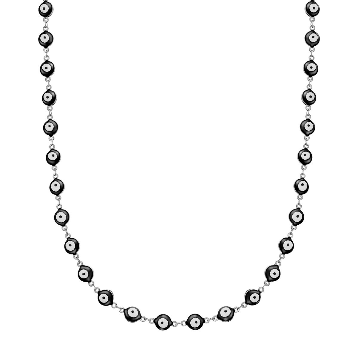 Edelstahlkette Allsehendes Auge silber