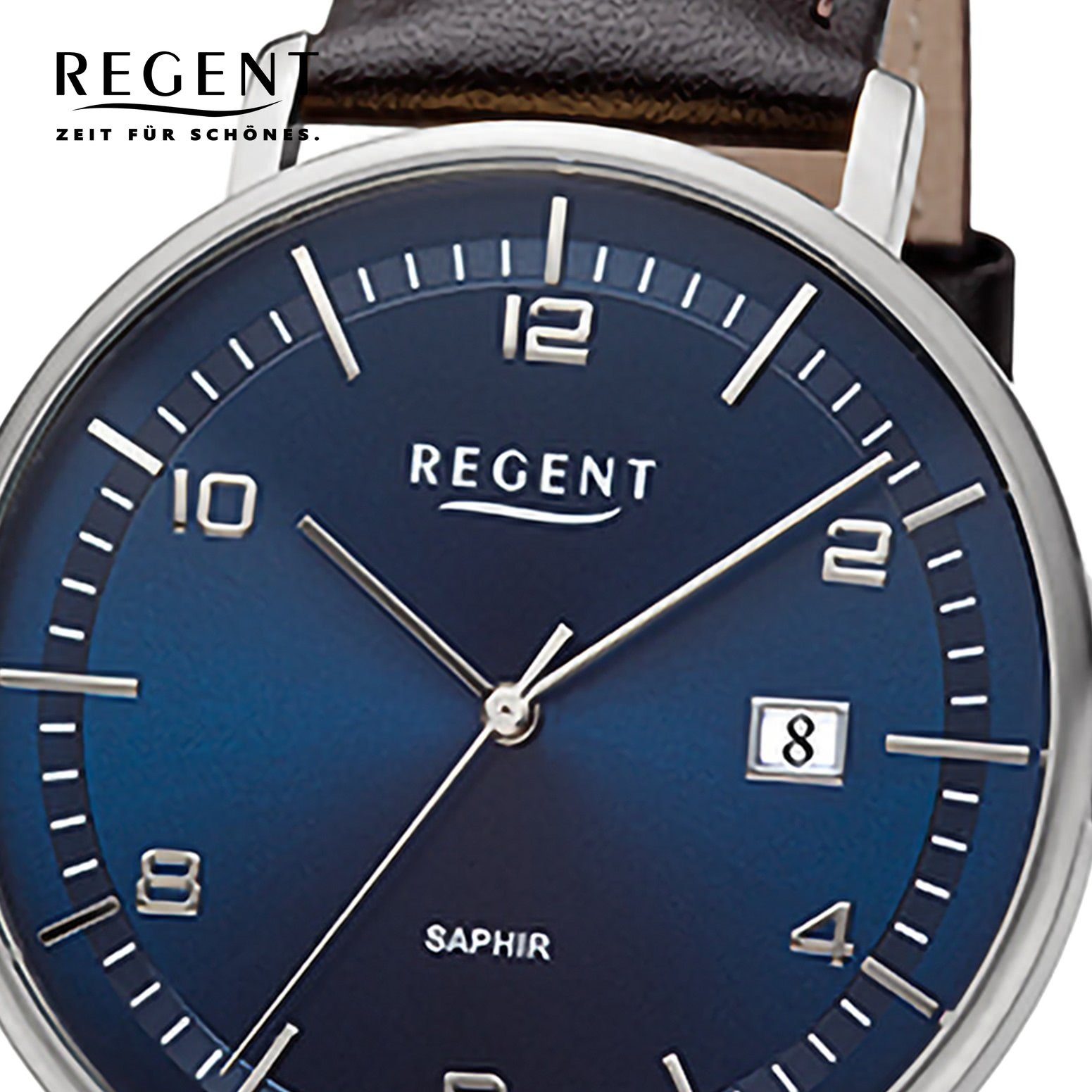 Regent Quarzuhr Regent Herren Armbanduhr Analog, (Analoguhr), Herren Armban günstig online kaufen