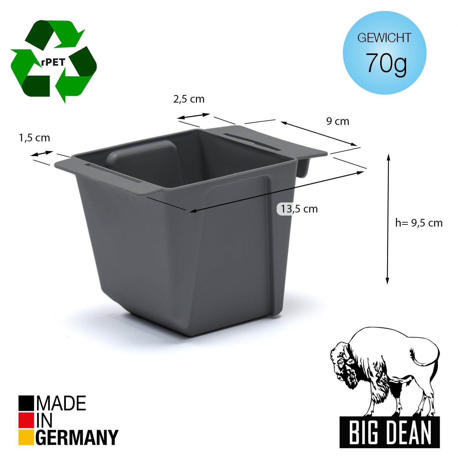 BigDean Blumenkasten Europaletten zum Einhängen 10cm günstig online kaufen