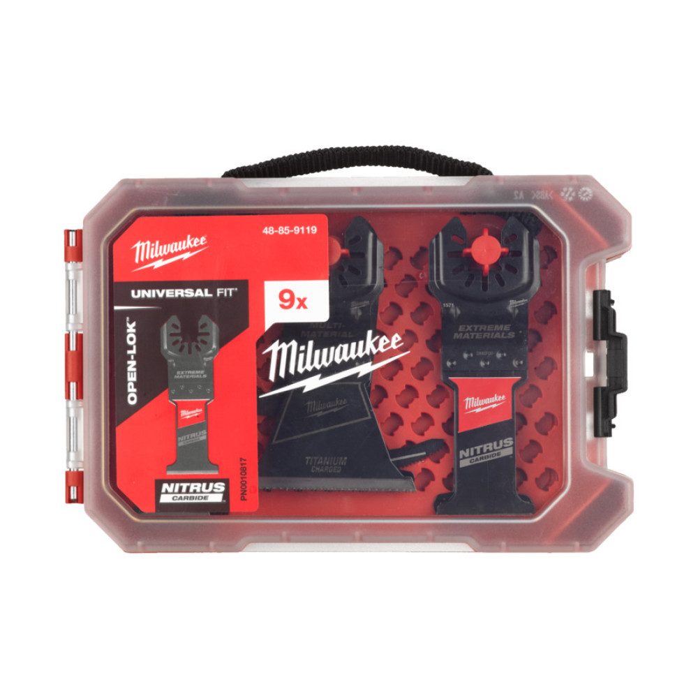 Milwaukee Sägeblatt MILWAUKEE Sägeblatt-Set 9-teilig für oszillierende