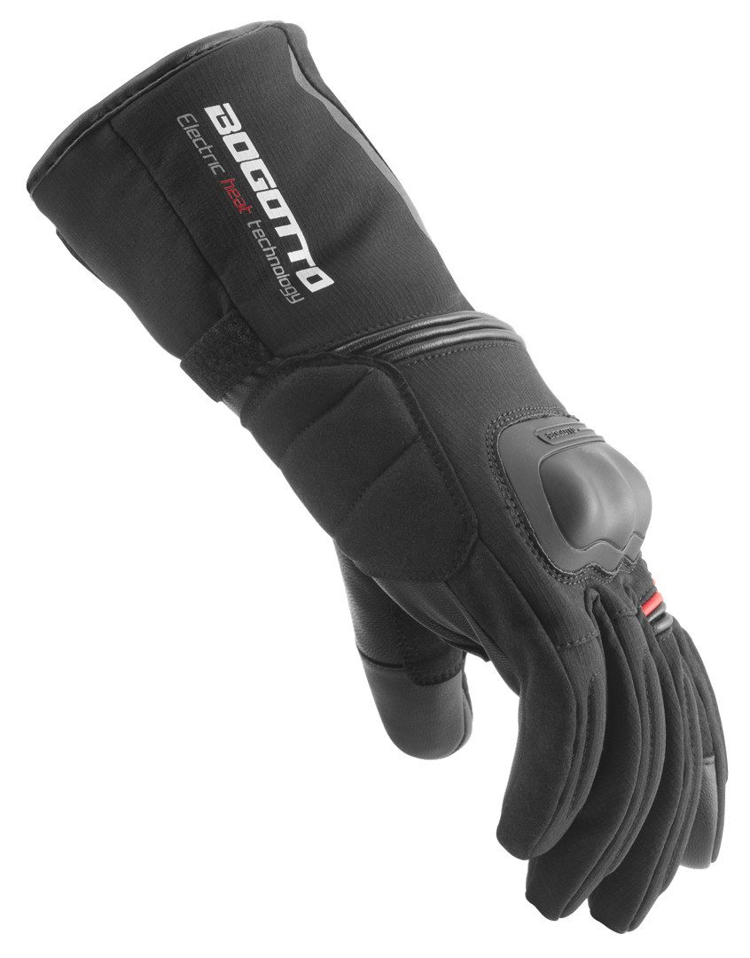 Bogotto Motorradhandschuhe Celsius Heat beheizbare Motorrad Handschuhe beheizbar,lange Stulpe,gefüttert,Touchscreenbedienung möglich,was – Bild 3 von 5