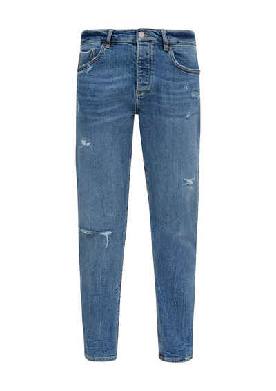 comma casual identity Regular-fit-Jeans Hose lang, blue sretc