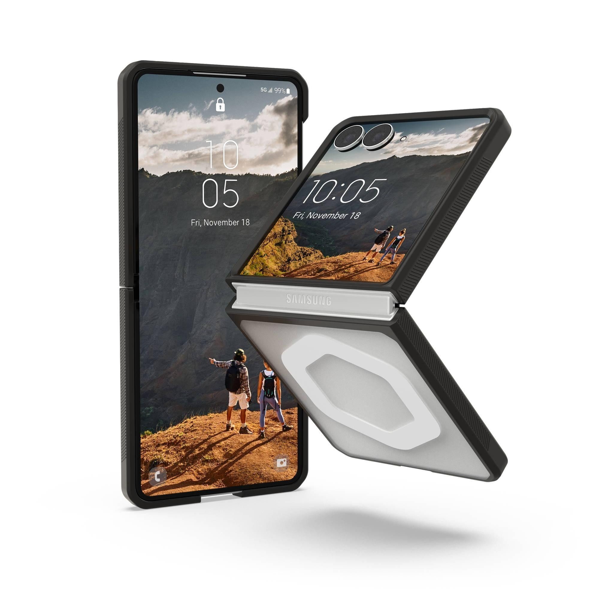 Urban Armor Gear Smartphone-Hülle Mouve - Samsung Galaxy Z Flip 8 Hülle, (Sturz- und stoßfest nach US-Militärstandard)