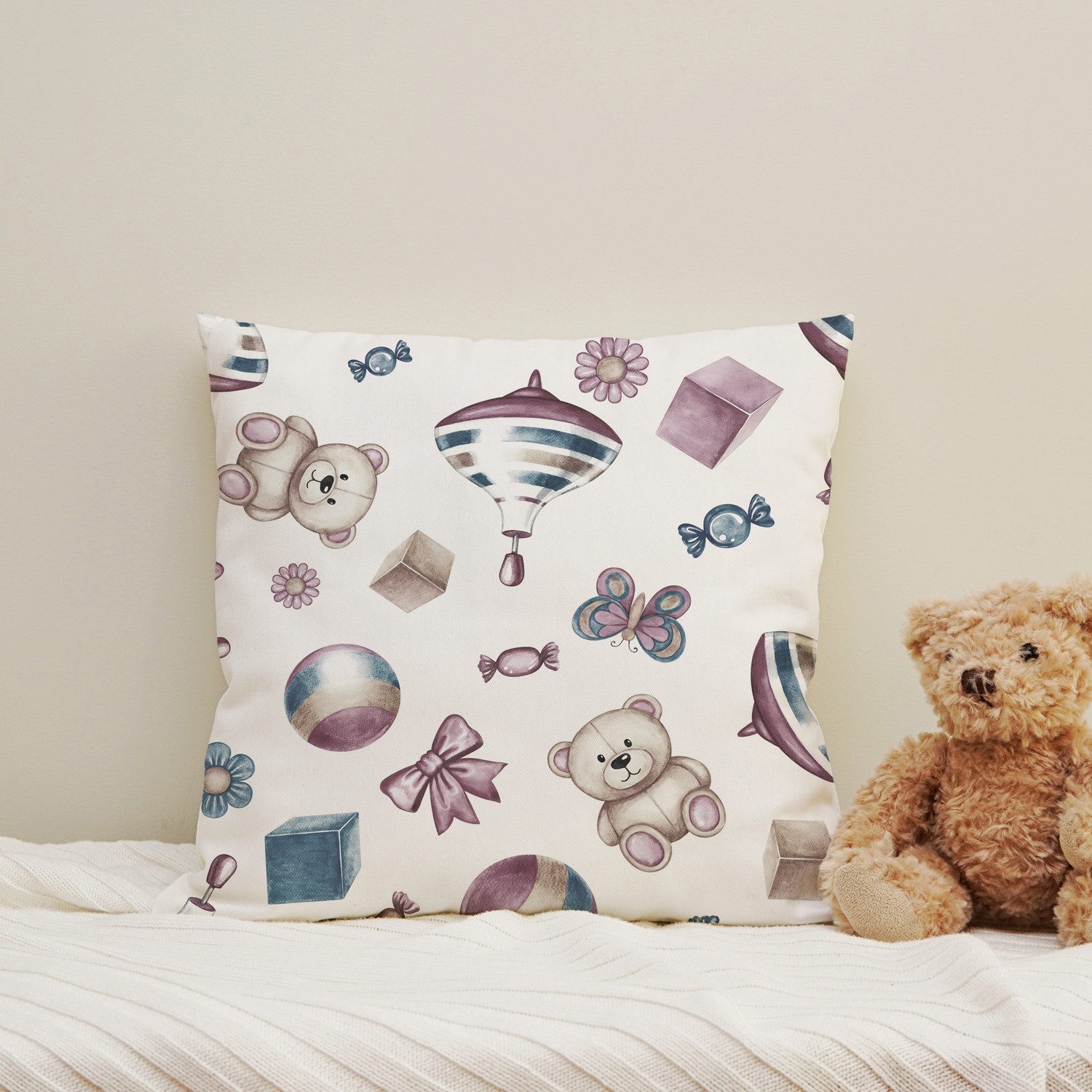 Dekokissen Spielsachen