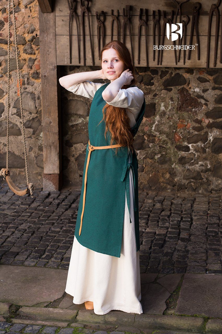 Burgschneider Ritter-Kostüm Mittelalter Kleid Typ Überkleid Haithabu Grün L
