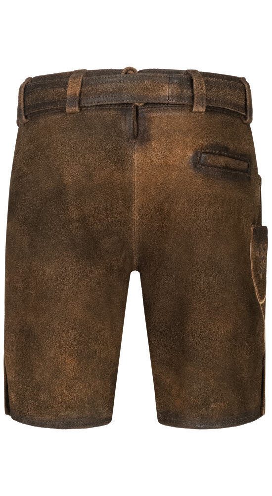 Nübler Trachtenlederhose Kinderlederhose kurz Alfons in Braun von Nübler