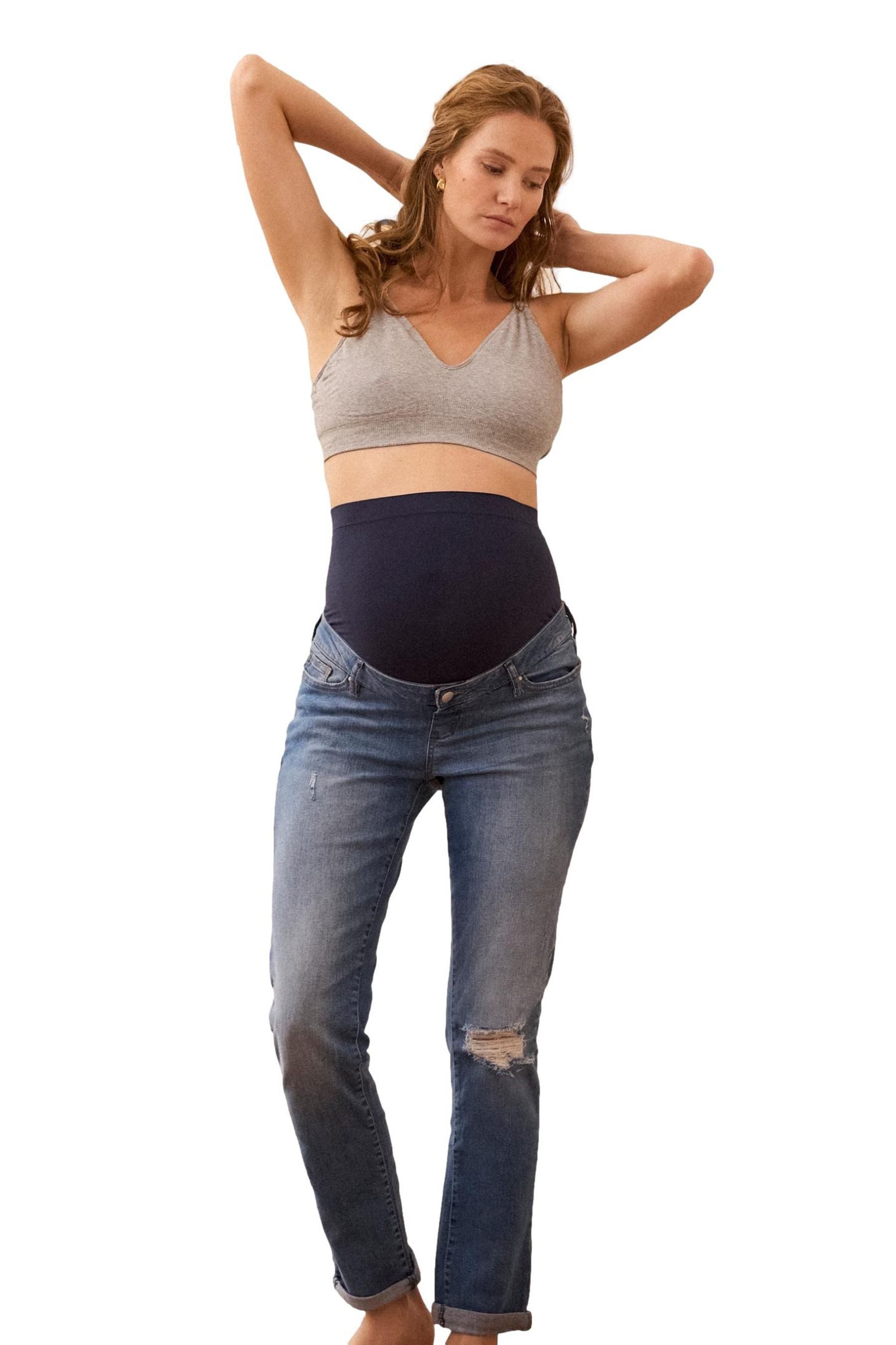 Boyfriend-Jeans Seraphine Boyfriend Umstand-Jeans Petite