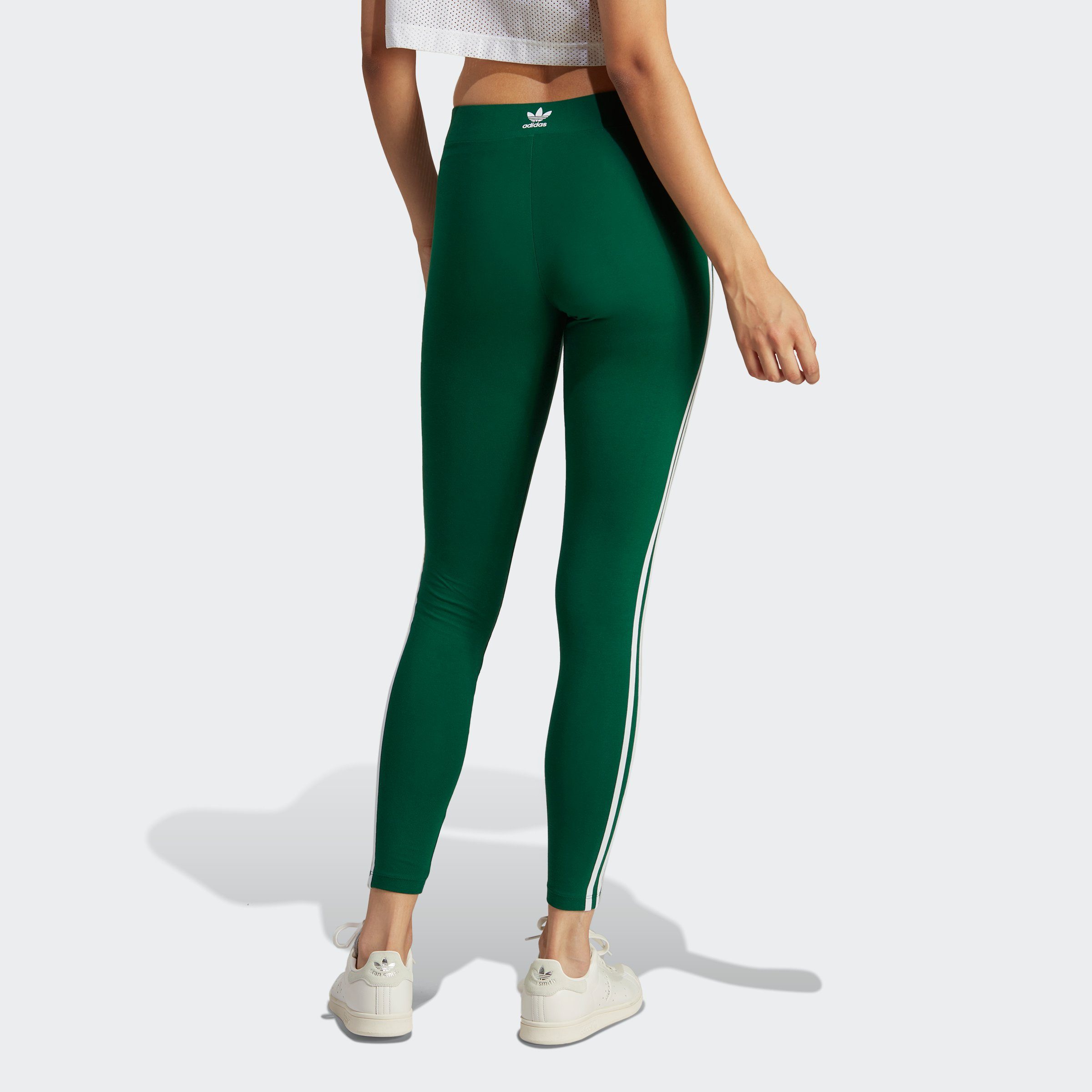 Leggings 3-STREIFEN adidas Originals Dark (1-tlg) ADICOLOR Green CLASSICS