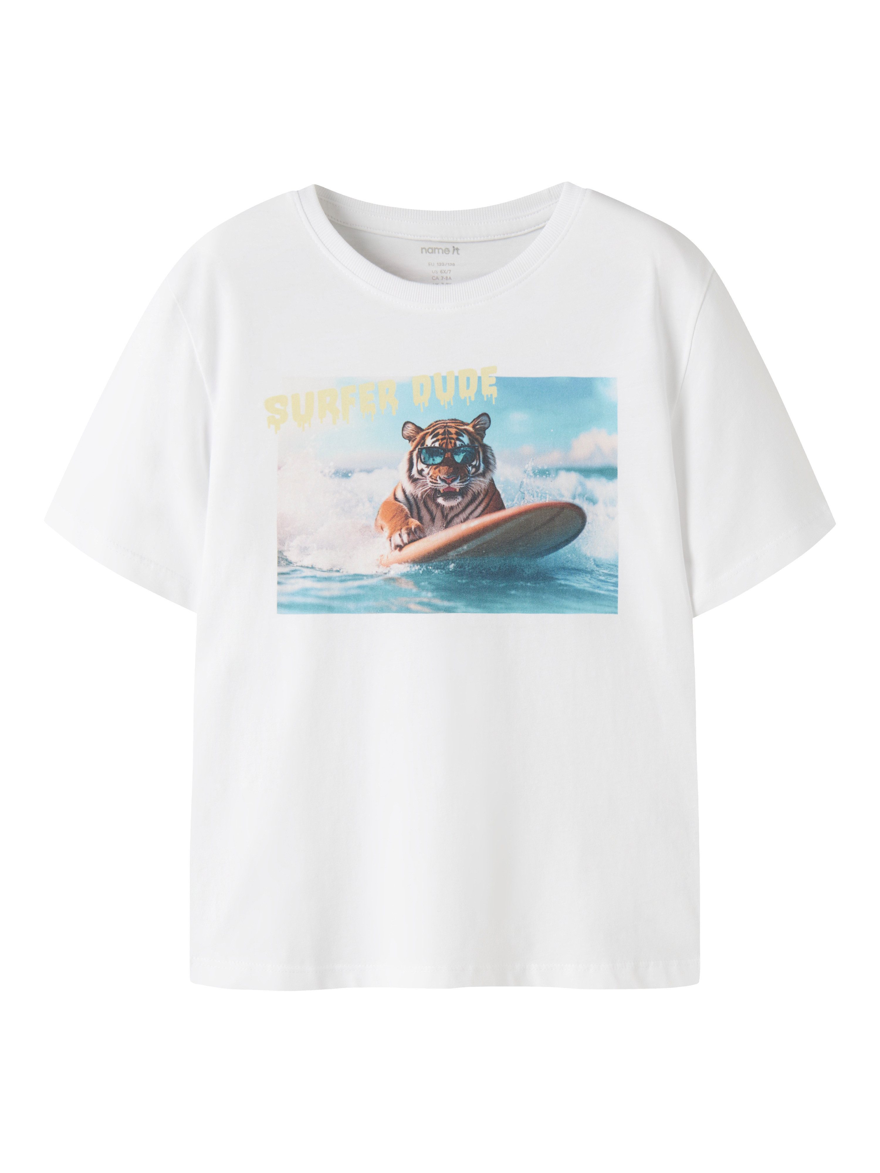 Name It Kurzarmshirt NKMVOTO SS NREG TOP Baumwolle, regular fit