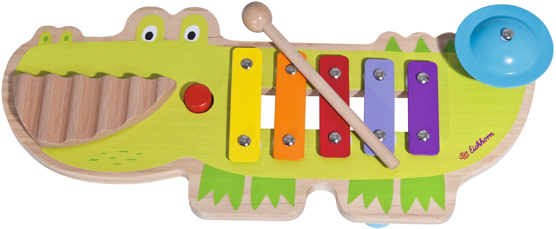 Eichhorn Spielzeug-Musikinstrument Musik Soundtisch, Xylophon, Becken,  Quietsche und Waschbrett