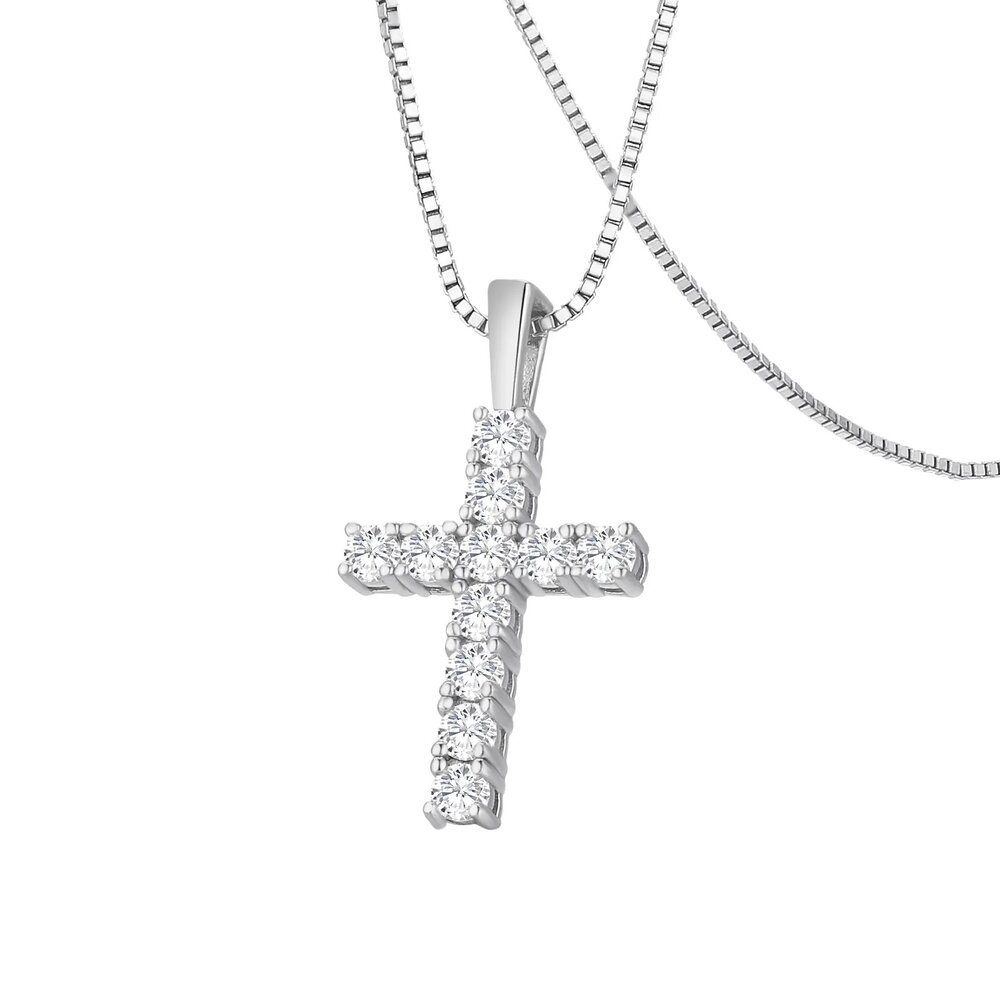 ROUGEMONT Kette mit Anhänger Luxus Moissanit günstig online kaufen