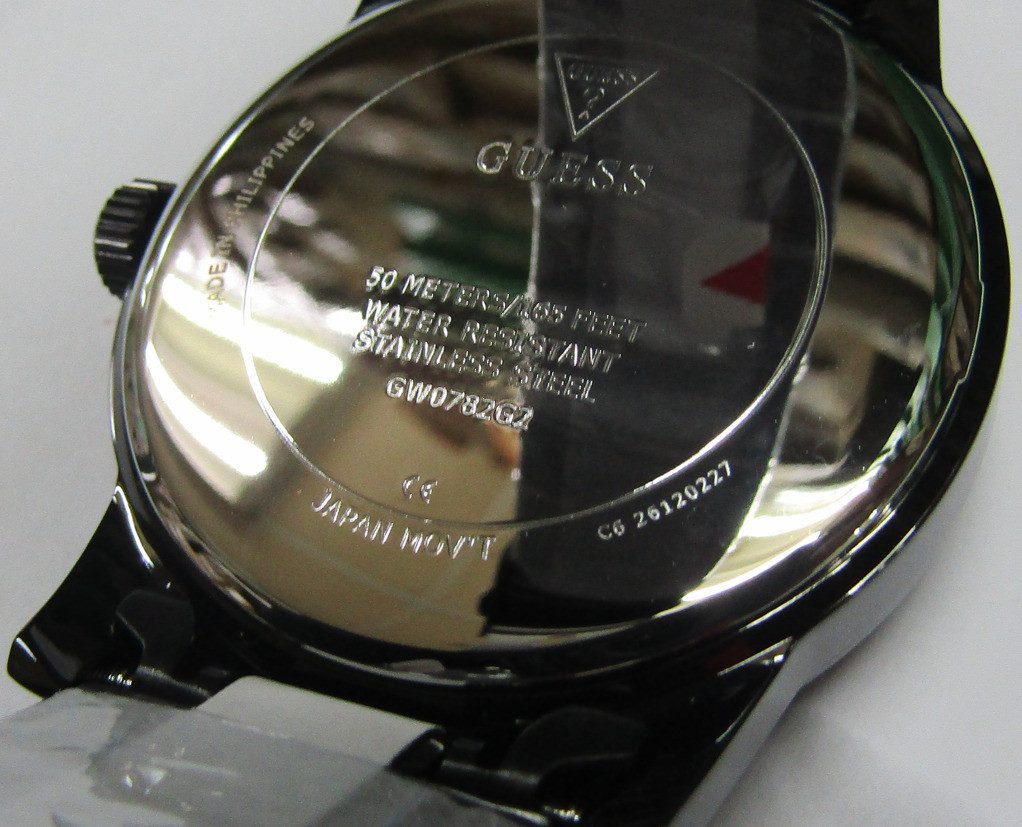 Guess Quarzuhr BADGE, (1-tlg), Quarz-Analoguhr