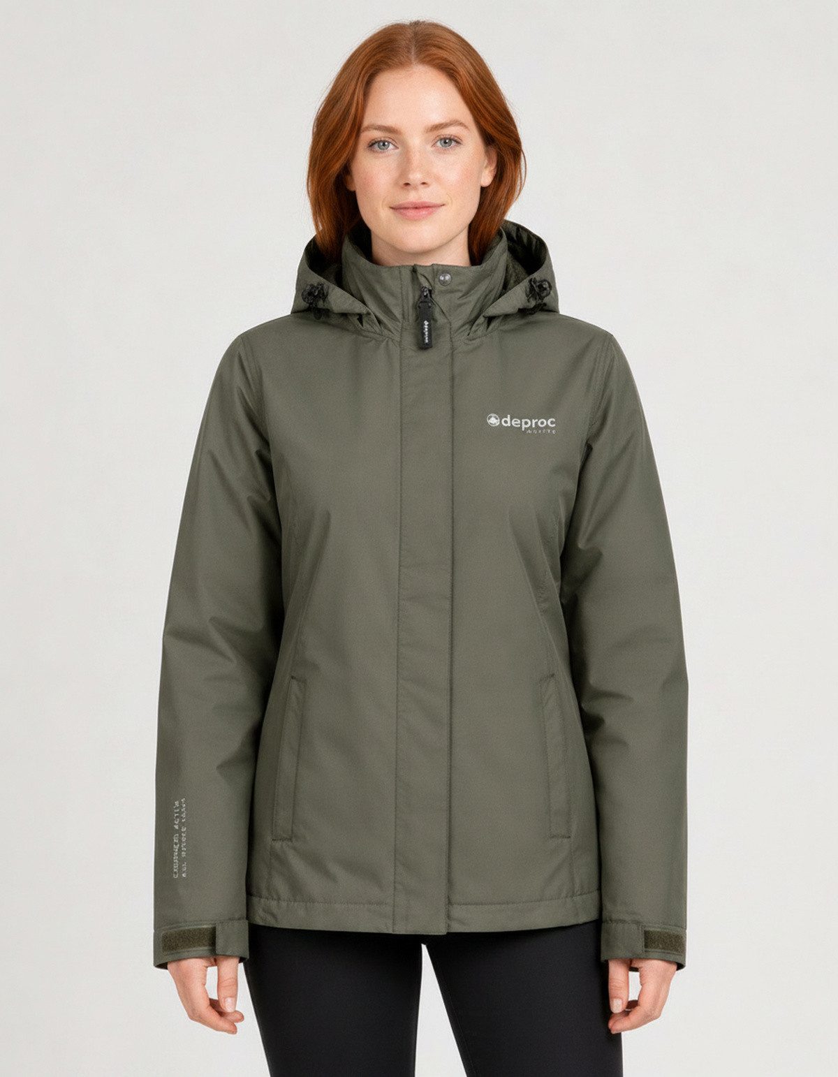 DEPROC Active Funktionsjacke LAVAL II WOMEN Funktionsjacke, Wanderjacke, Regenjacke abnehmbare Kapuze