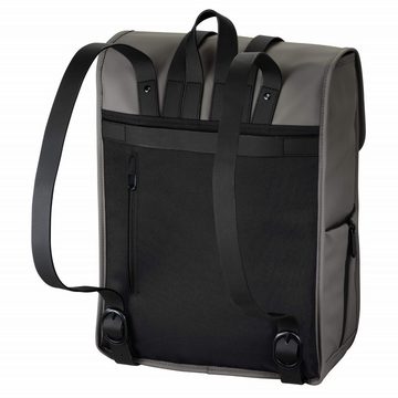 Hama Laptoptasche Notebook-Rucksack Tasche mit Tablet-Fach Grau, Business Backpack, Hülle mit Seitentasche, Wasserabweisend, Geheimfach