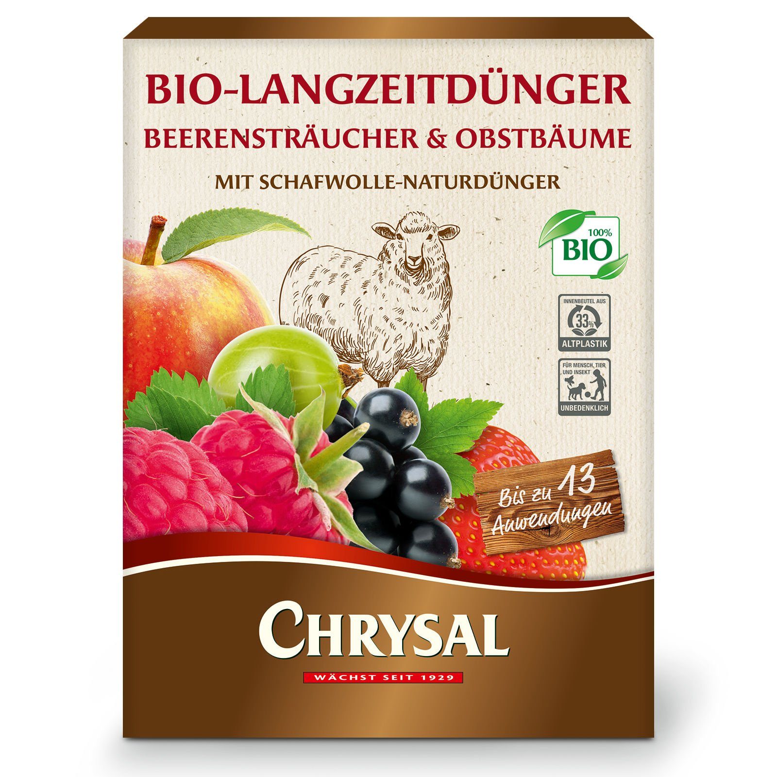 Chrysal Langzeitdünger Bio-Langzeitdünger Beerensträucher und Obstbäume günstig online kaufen